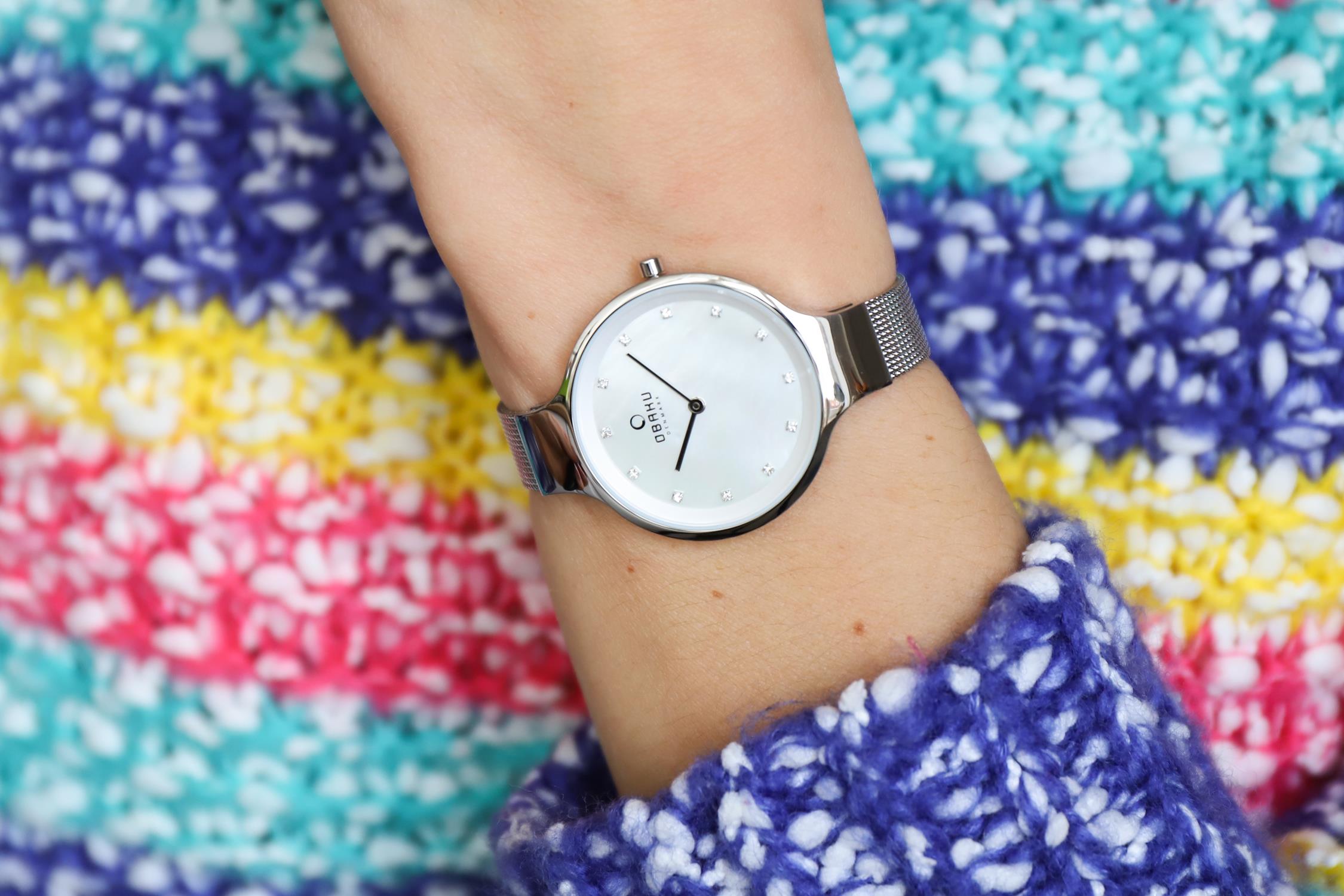 zegarek Obaku Denmark V173LXCIMC srebrny Slim