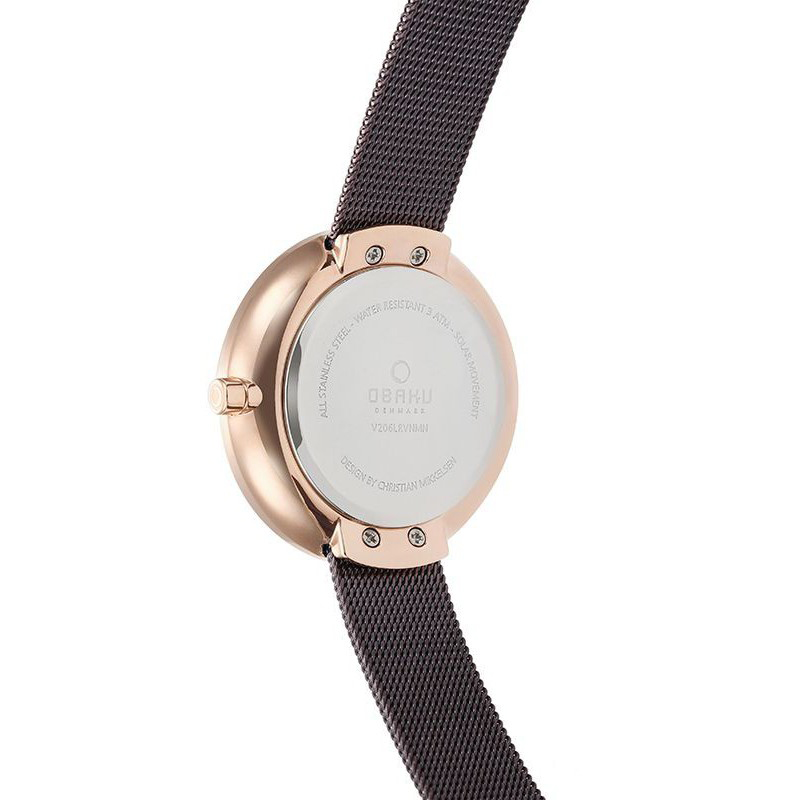Obaku Denmark V206LRVNMN damski zegarek Solar bransoleta - miniatura 3