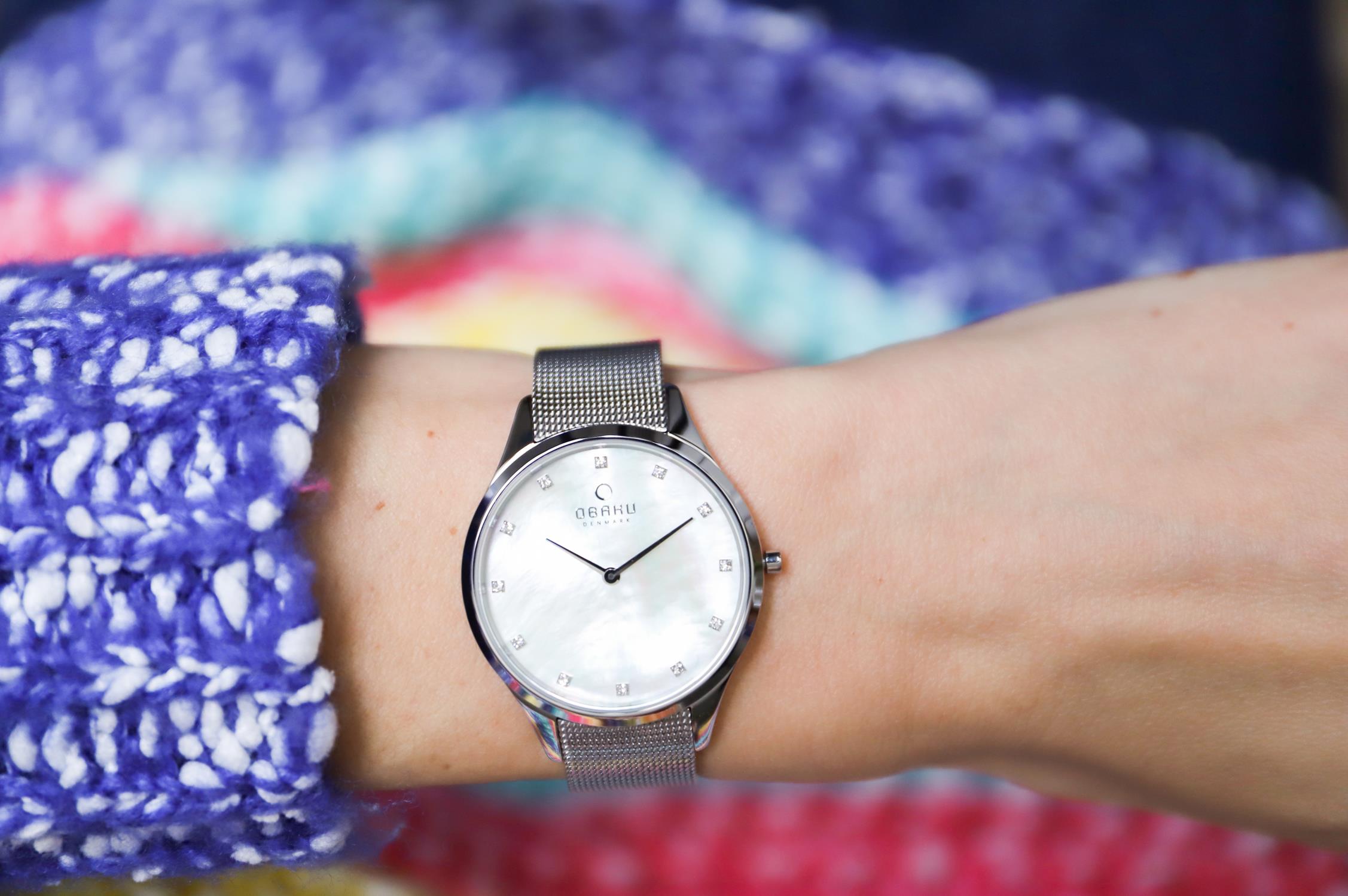 Obaku Denmark V217LXCWMC FIN - STEEL Slim klasyczny zegarek srebrny - miniatura 7