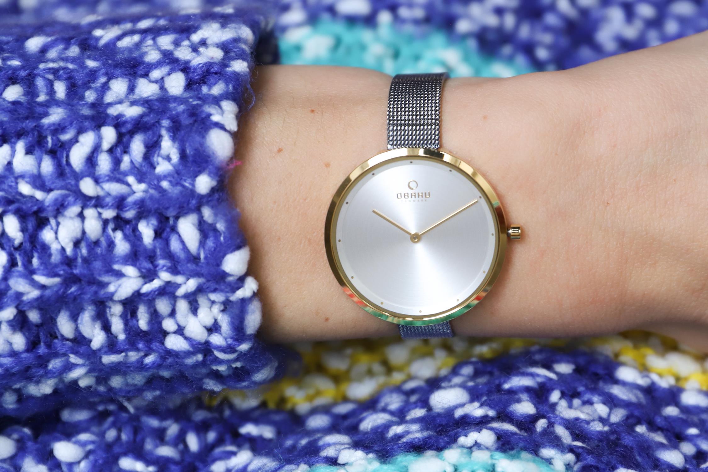 Obaku Denmark V227LXGIMC zegarek złoty klasyczny Slim bransoleta - miniatura 11