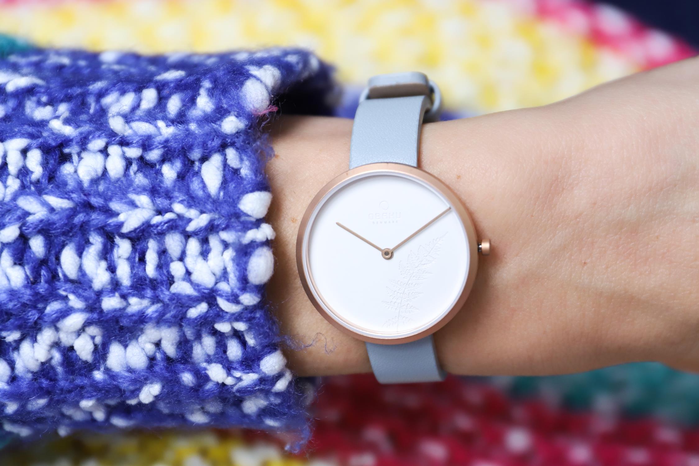 Obaku Denmark V219LXVHRL zegarek różowe złoto klasyczny Slim pasek - miniatura 3