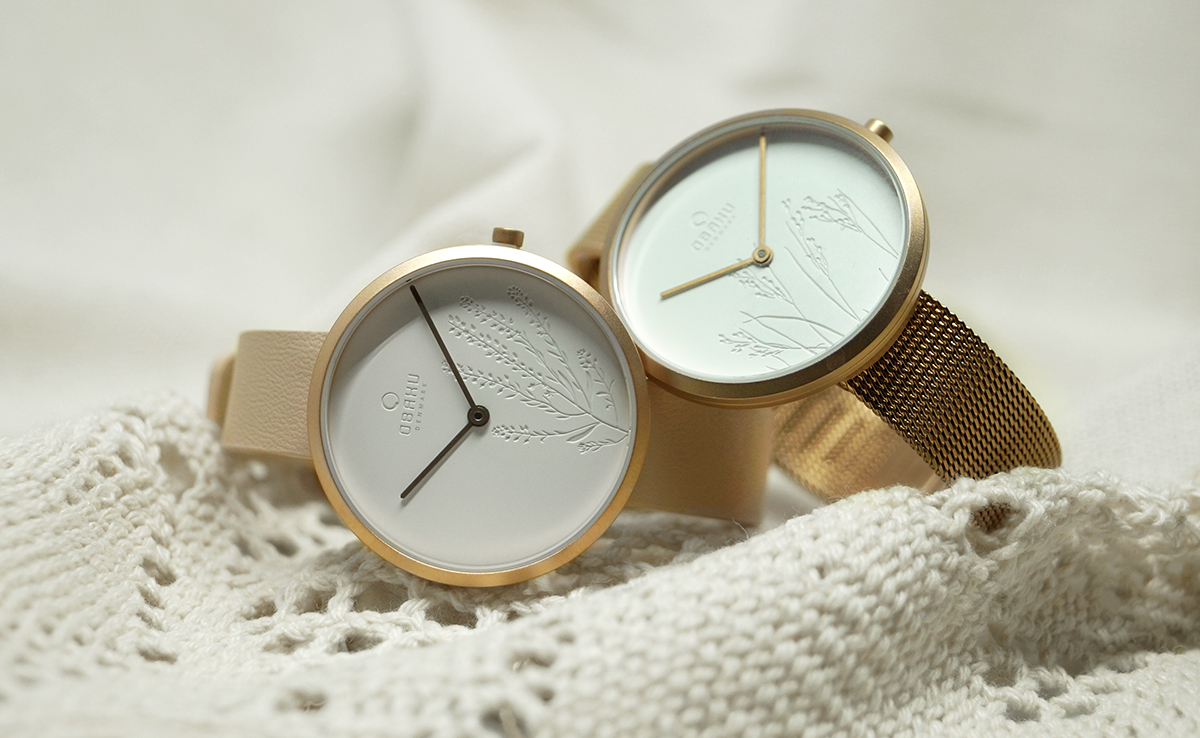 Obaku Denmark V219LXVHRX zegarek różowe złoto klasyczny Slim pasek - miniatura 3