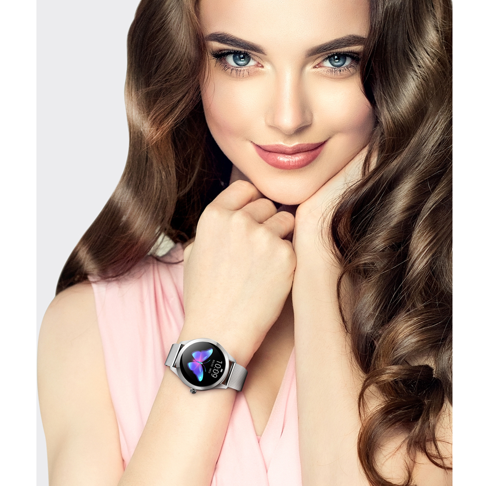 Zegarek Rubicon Smartwatch Rubicon RNBE37 srebrny - damski  - miniatura 3