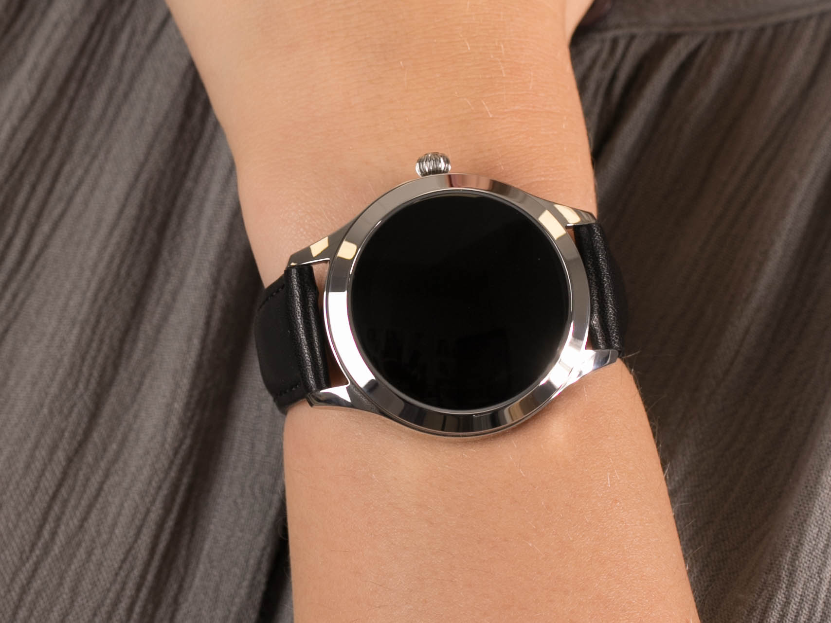 Zegarek Rubicon Smartwatch RNAE36 srebrny czarny - damski  - miniatura 2
