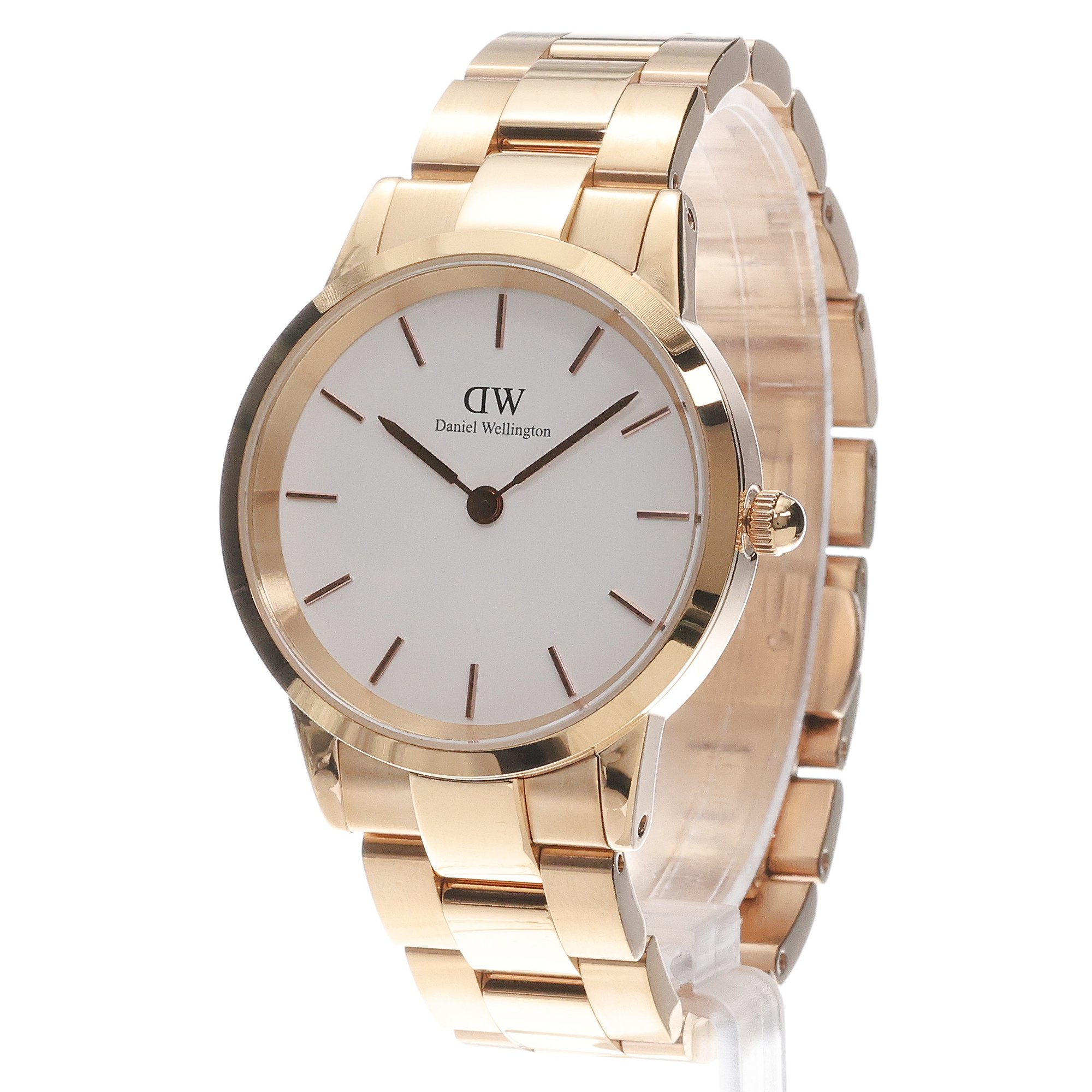 zegarek Daniel Wellington DW00100209 Iconic Link 36mm Rose Gold Iconic mineralne