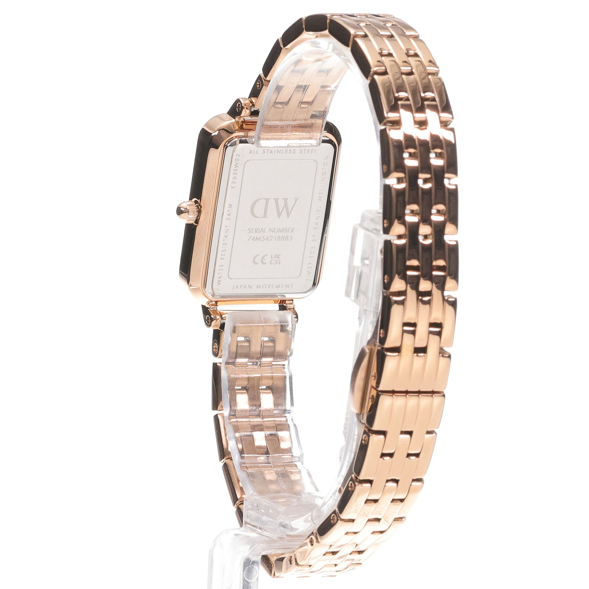 zegarek Daniel Wellington DW00100672 kwarcowy damski Quadro Quadro Rose Gold - miniatura 4