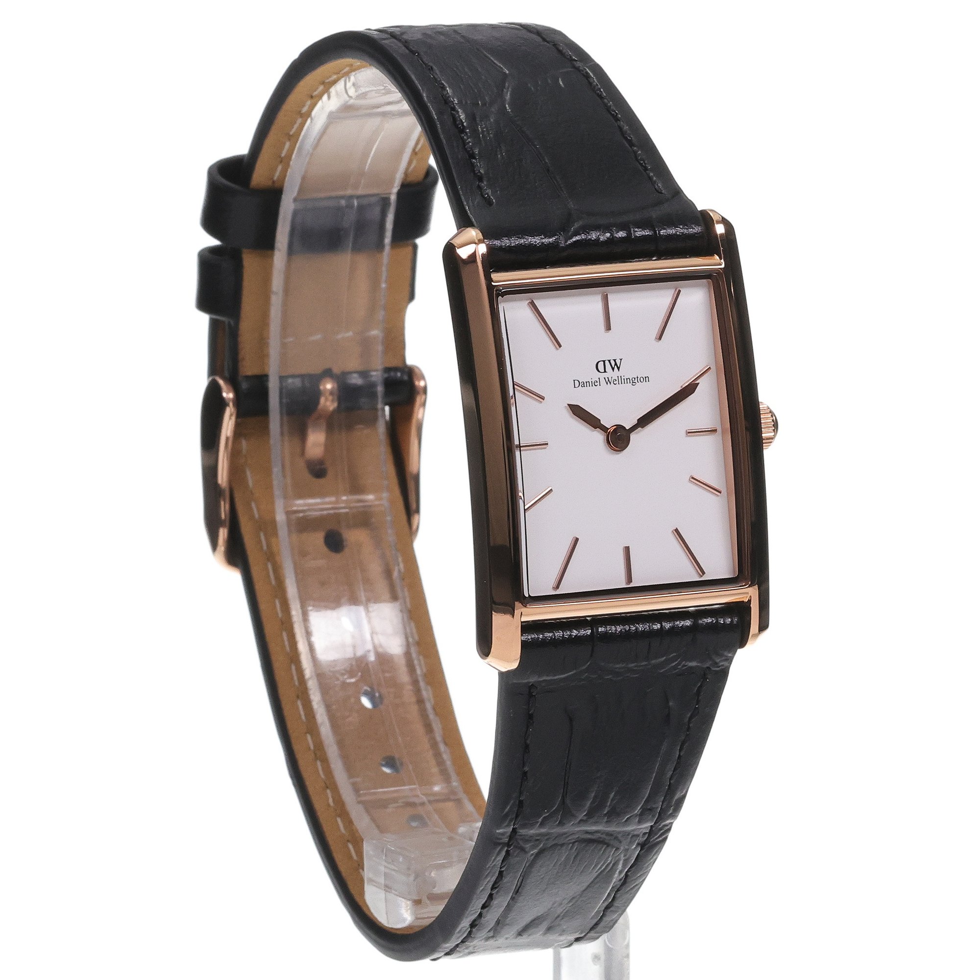 zegarek Daniel Wellington DW00100698 kwarcowy damski Bound Bound Black Crocodile Rose Gold 24mm - miniatura 3