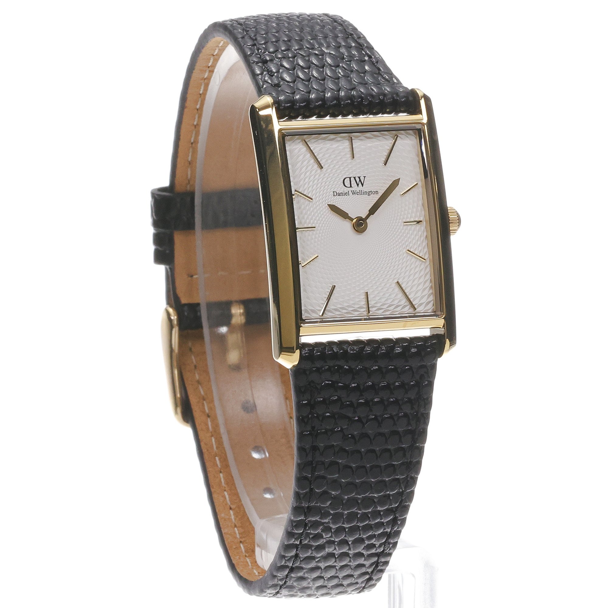zegarek Daniel Wellington DW00100899 kwarcowy męski Męskie Bound Black Lizard Guilloche Gold - miniatura 3