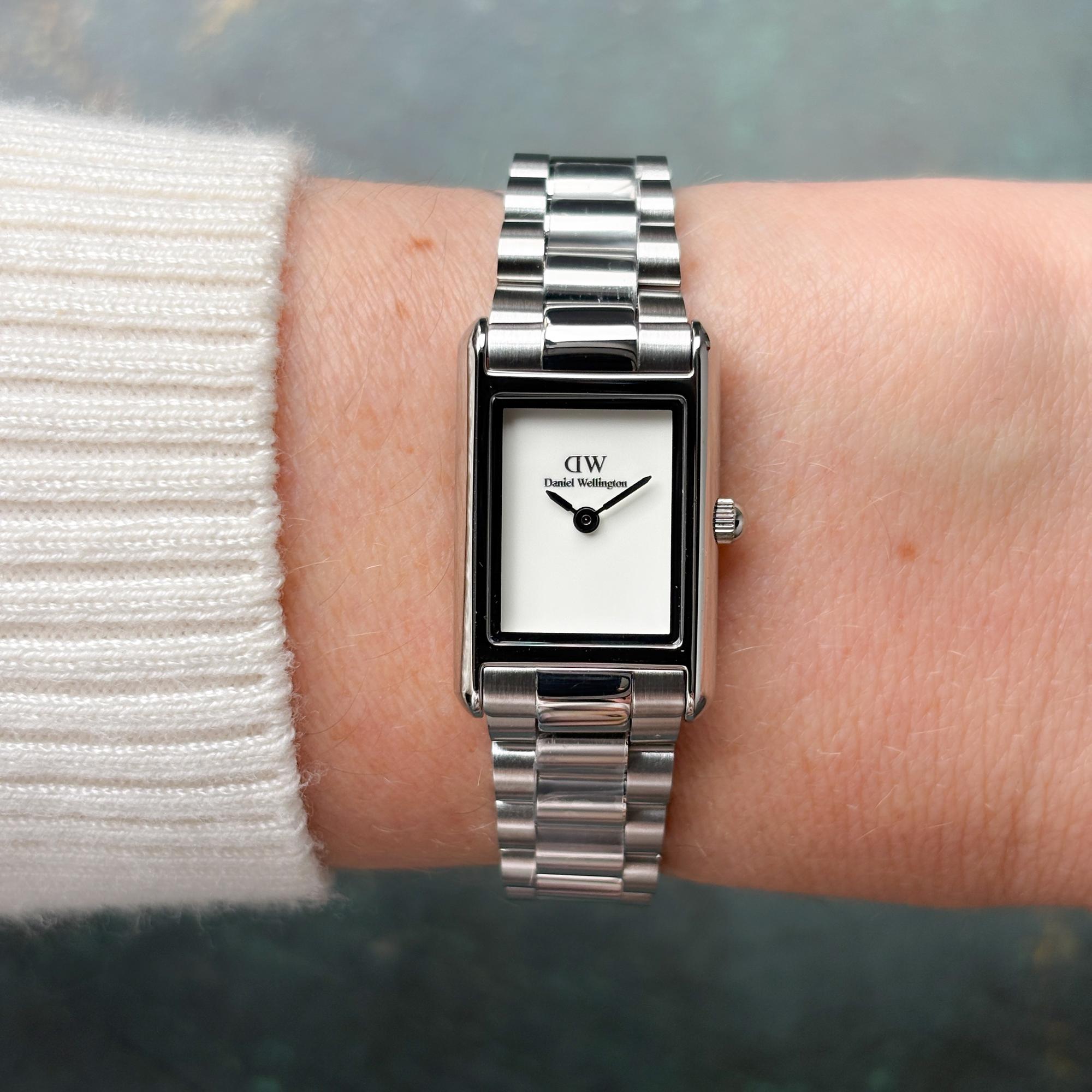 zegarek Daniel Wellington DW00100930 kwarcowy damski Męskie Bound Mini 3-Link Silver