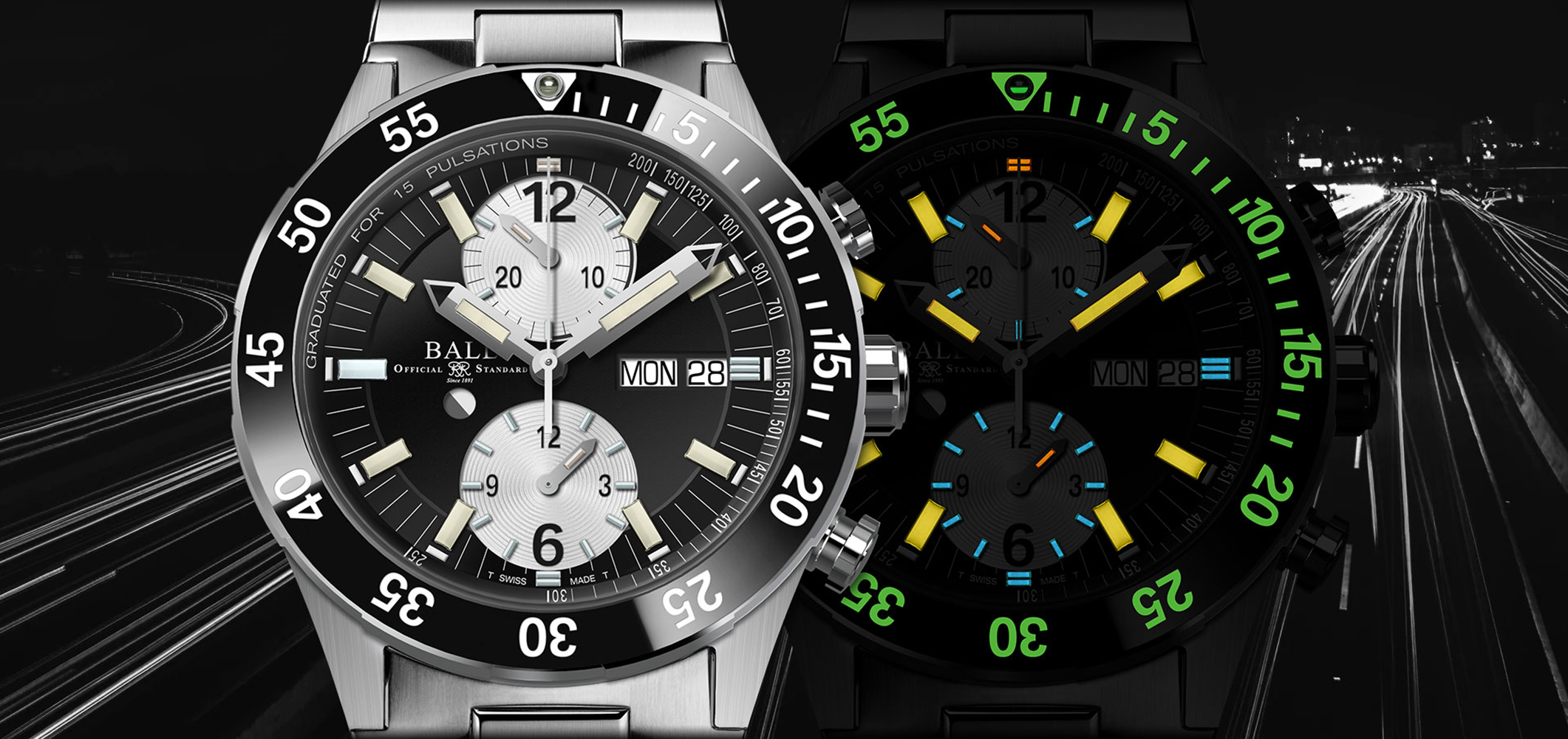 zegarek DC3030C-S-BKWH męski z chronograf Roadmaster - miniatura 6