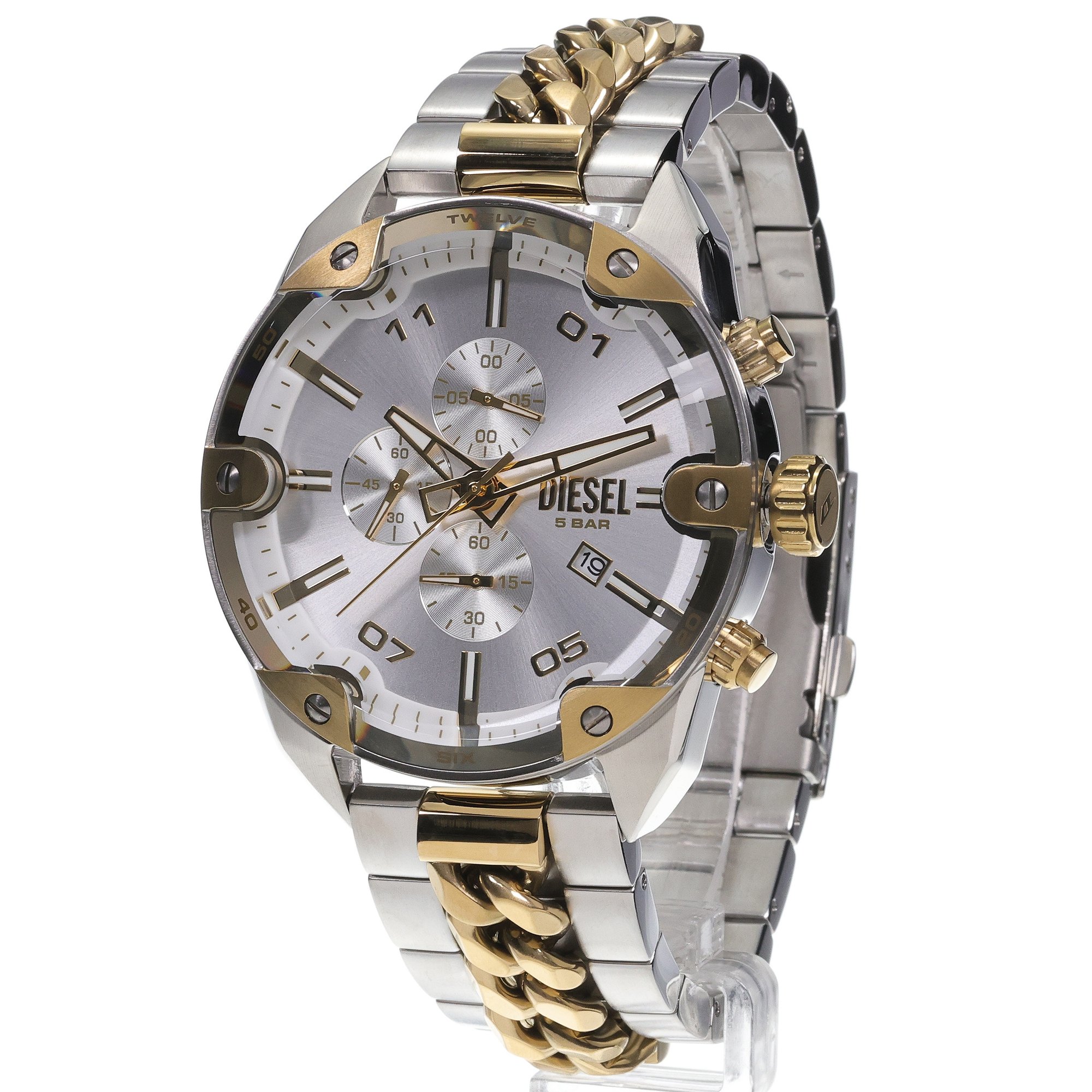 zegarek Diesel DZ4629 srebrny Spiked - miniatura 2