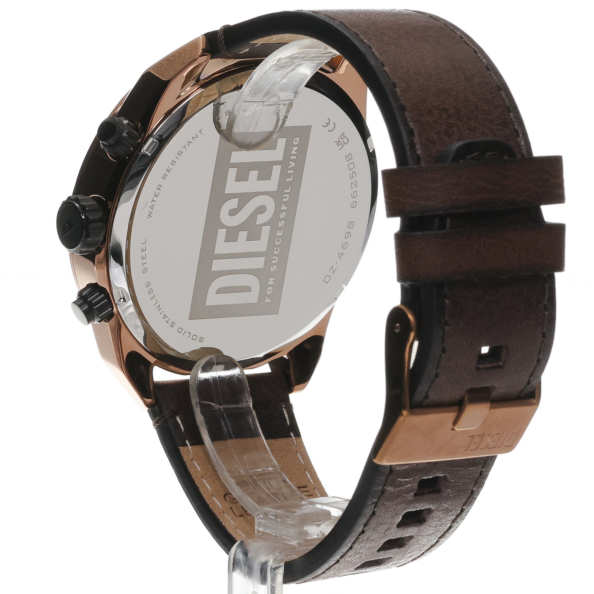 zegarek Diesel DZ4698 brązowy Spiked