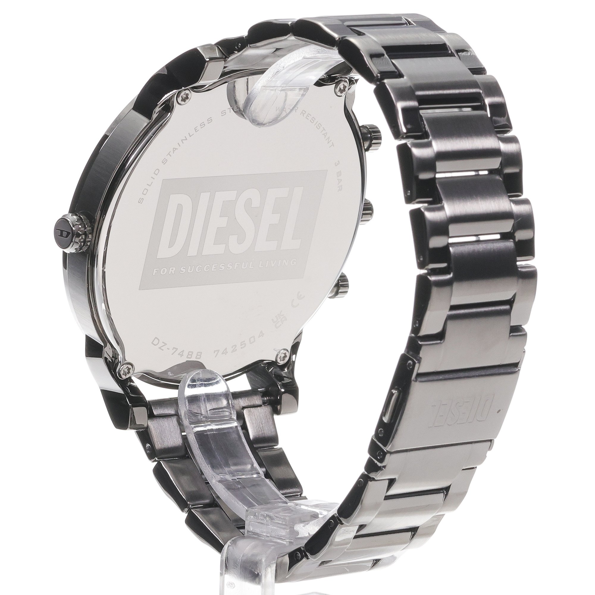 zegarek Diesel DZ7488 kwarcowy męski Daddies Mr Daddy Slim Grey Stainless Steel 54mm - miniatura 4
