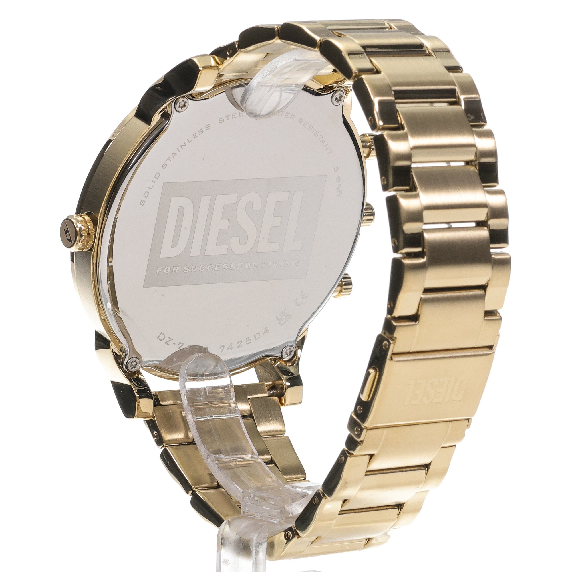 zegarek Diesel DZ7490 kwarcowy męski Daddies Mr Daddy Slim Gold Stainless Steel 54mm - miniatura 4
