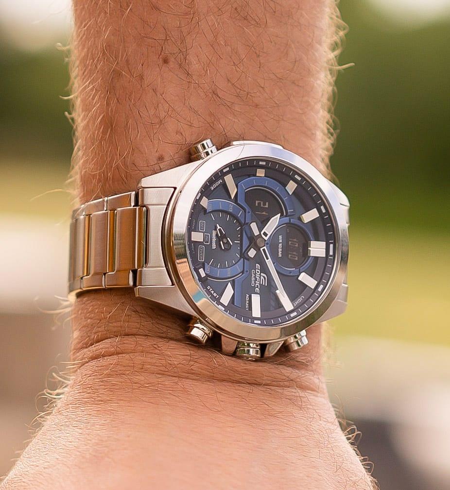 zegarek EDIFICE ECB-30D-2AEF kwarcowy męski EDIFICE Premium - miniatura 7