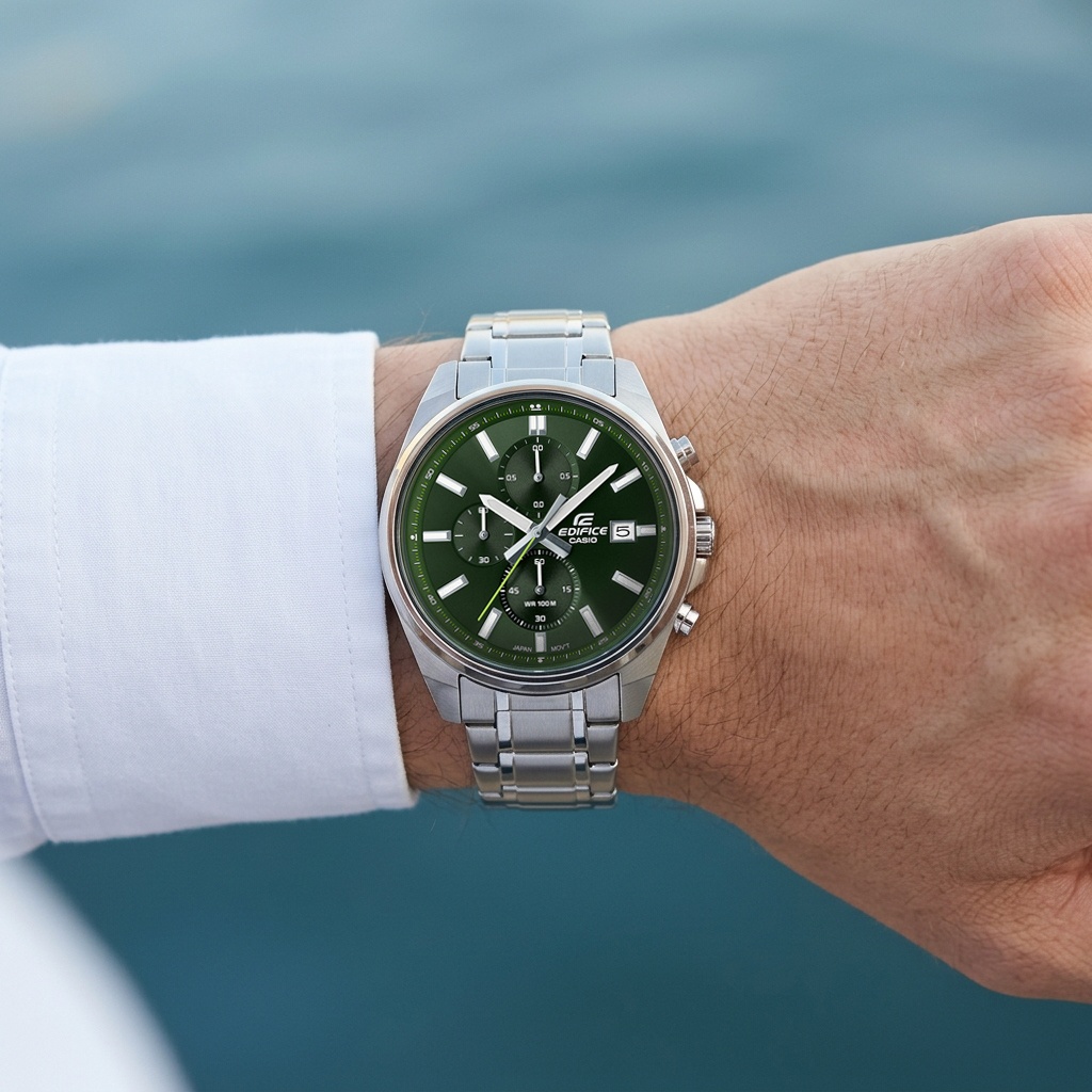 zegarek EDIFICE EFV-610D-3CVUEF męski z chronograf Edifice