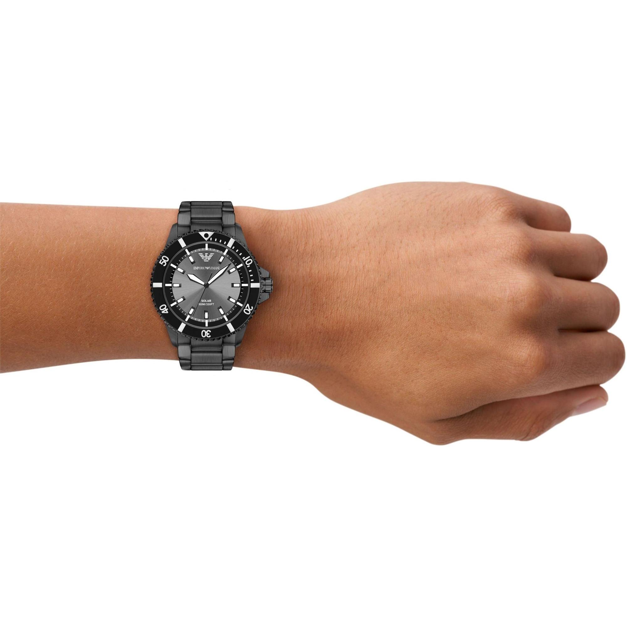 zegarek Emporio Armani AR11831 World Explorer Solar World Explorer mineralne - miniatura 8