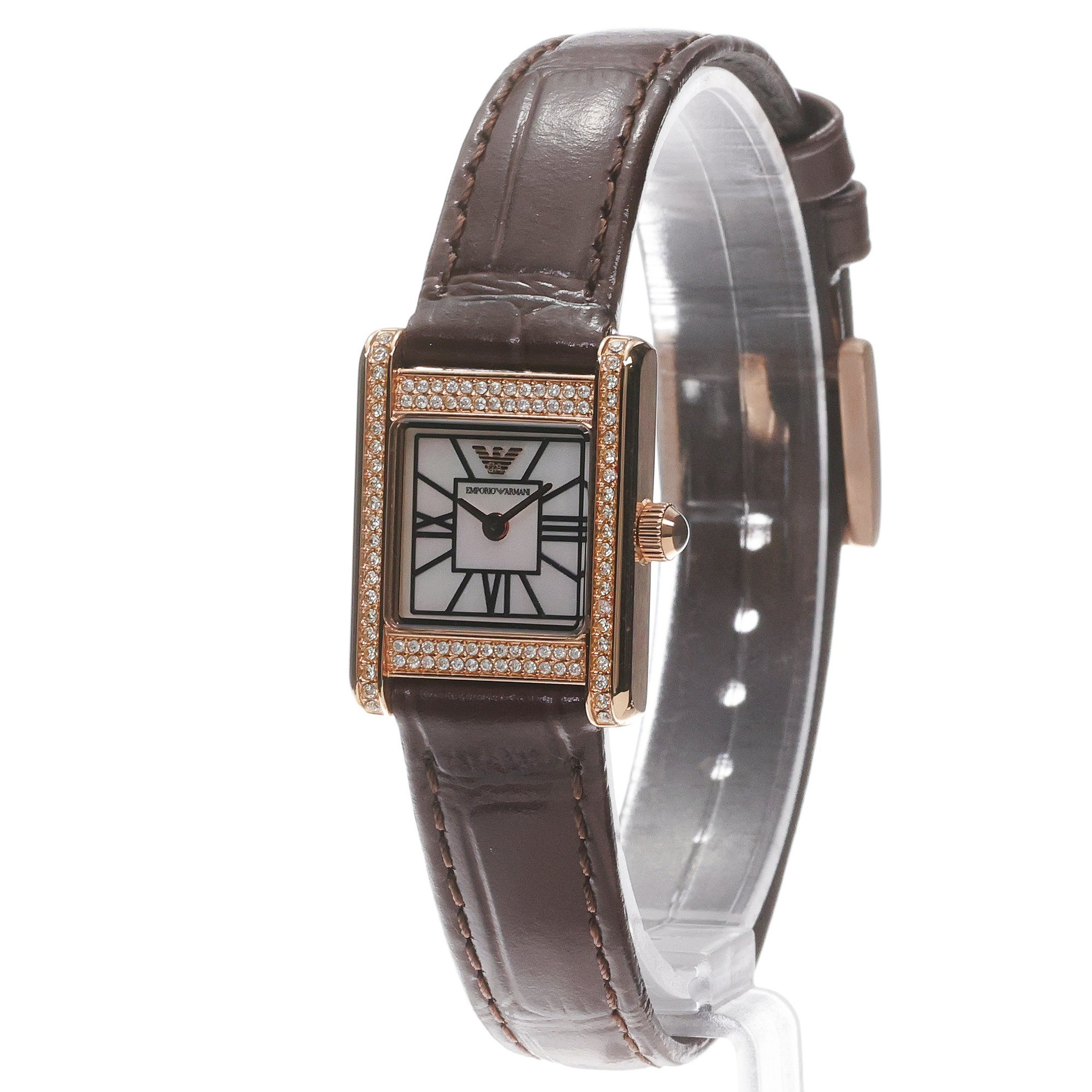 zegarek Emporio Armani AR80083SET Genni Ladies mineralne - miniatura 2