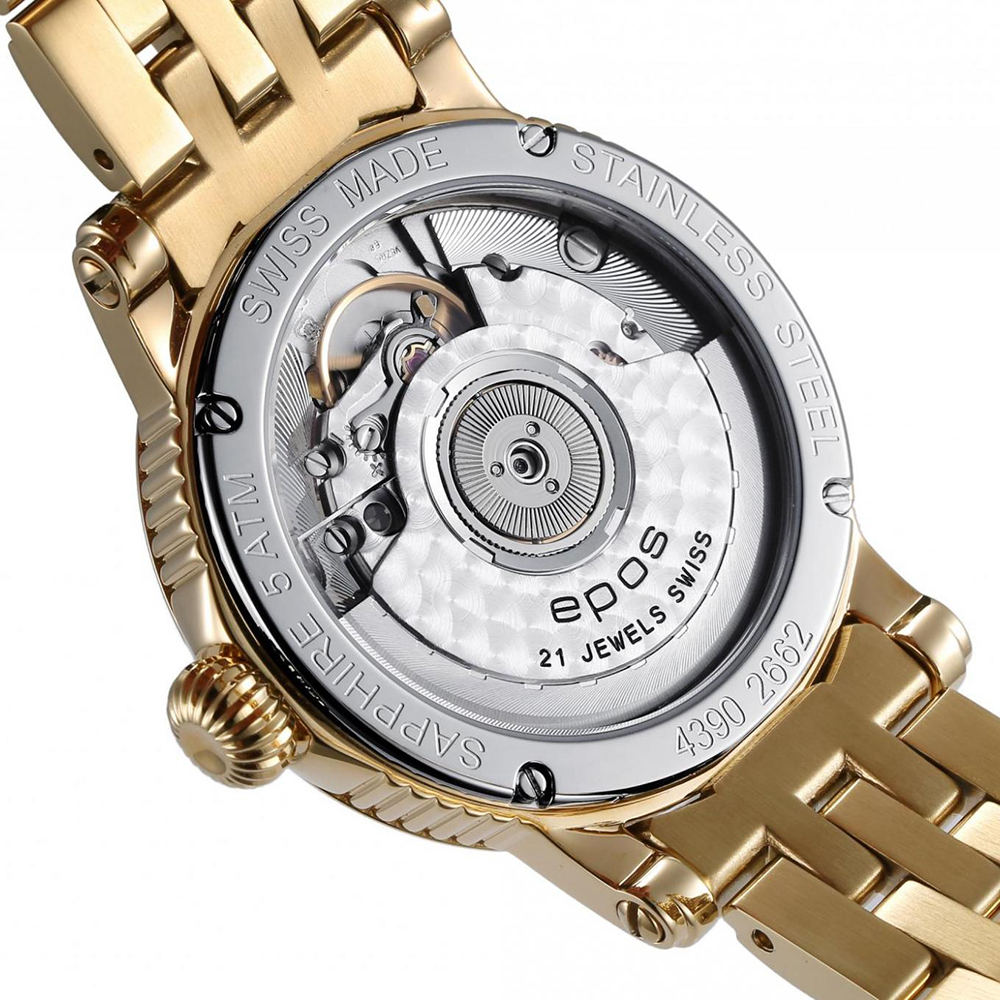 Epos 4390.152.22.16.32 Ladies zegarek damski klasyczny szafirowe - miniatura 8