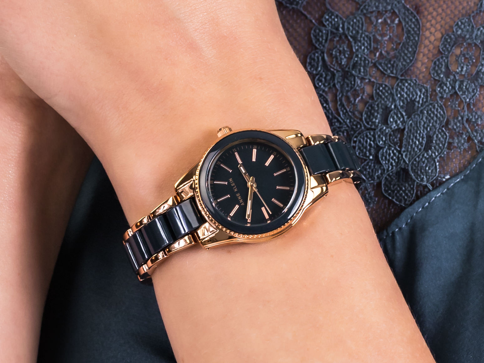 Anne Klein AK-3212NVRG zegarek fashion/modowy Bransoleta