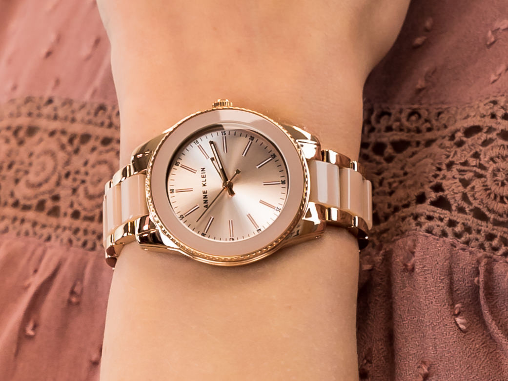 Anne Klein AK-3214LPRG zegarek fashion/modowy Bransoleta