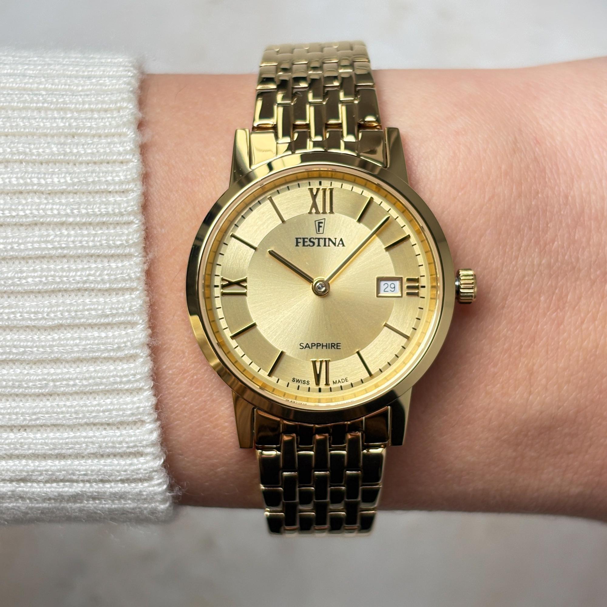 zegarek Festina F20021-2 kwarcowy damski Classic Swiss Made