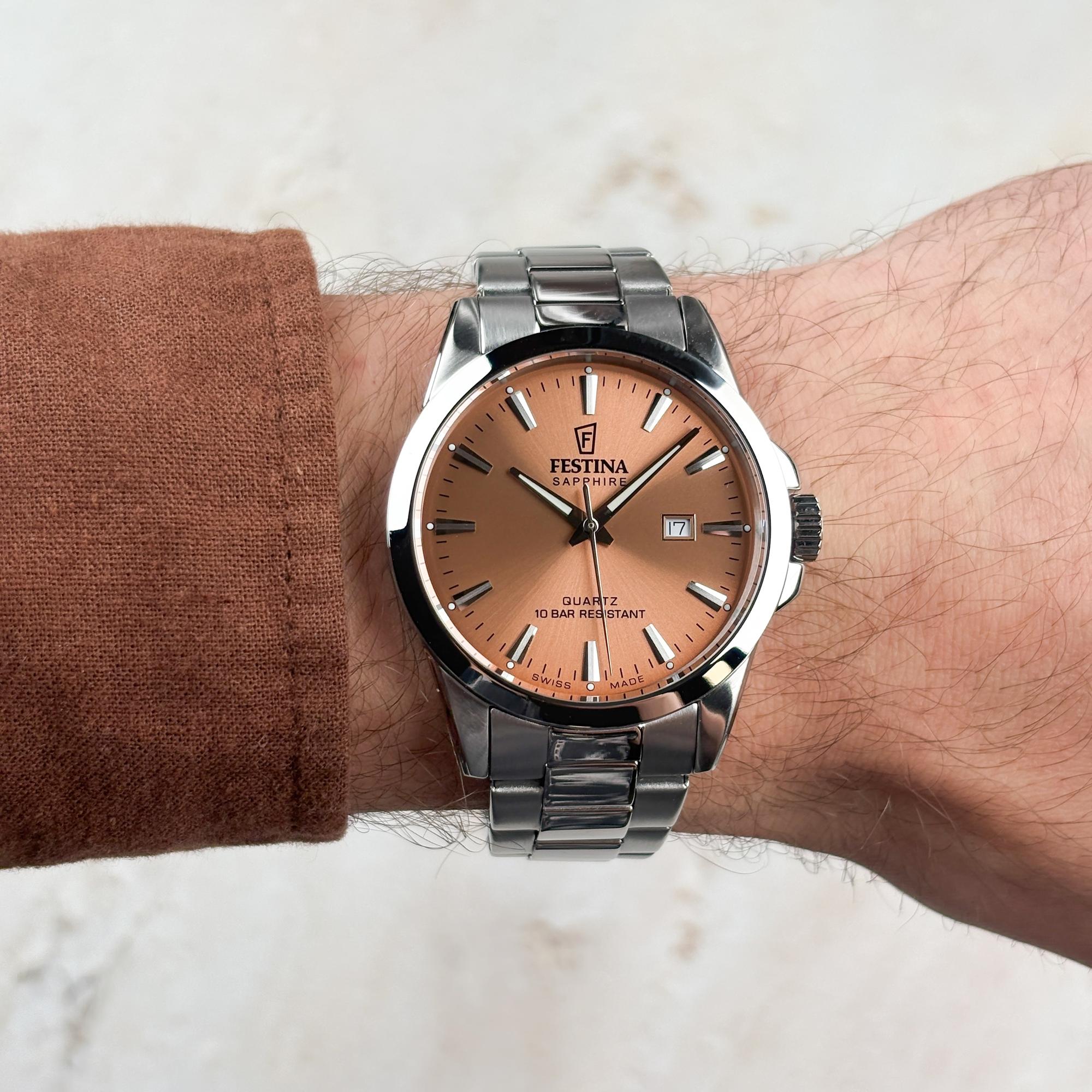 zegarek Festina F20024-8 kwarcowy męski Classic BRACELET - miniatura 6