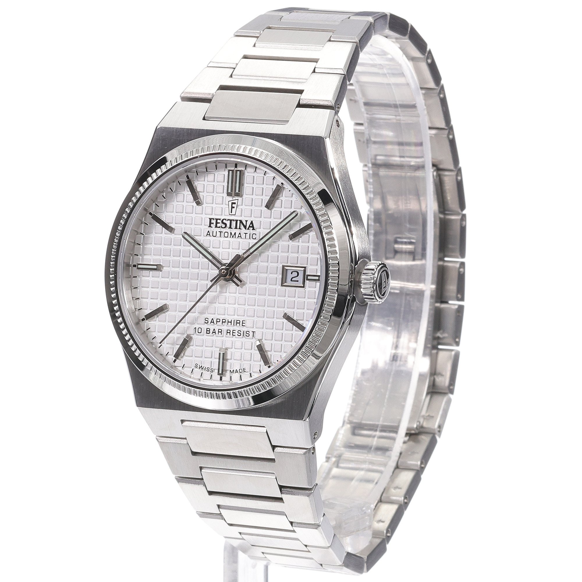 zegarek Festina F20028-1 srebrny Swiss Made