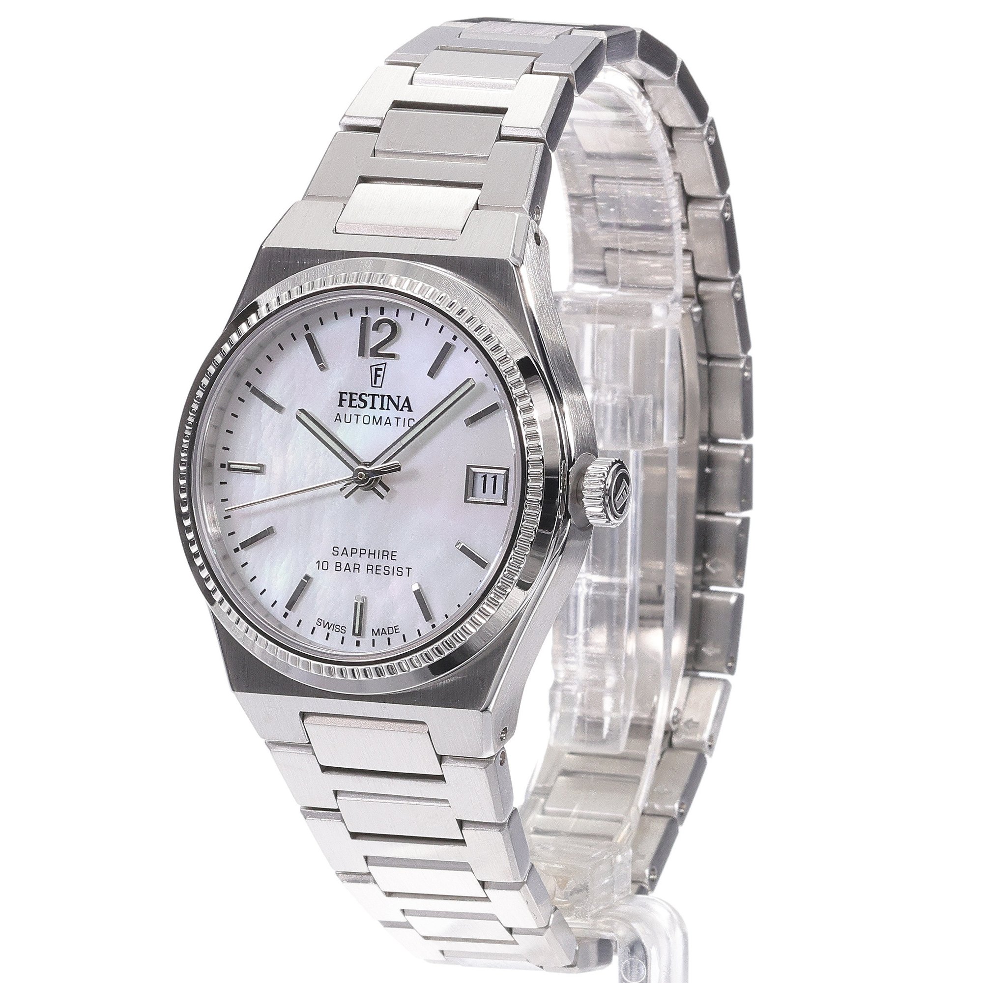 zegarek Festina F20029-1 srebrny Swiss Made