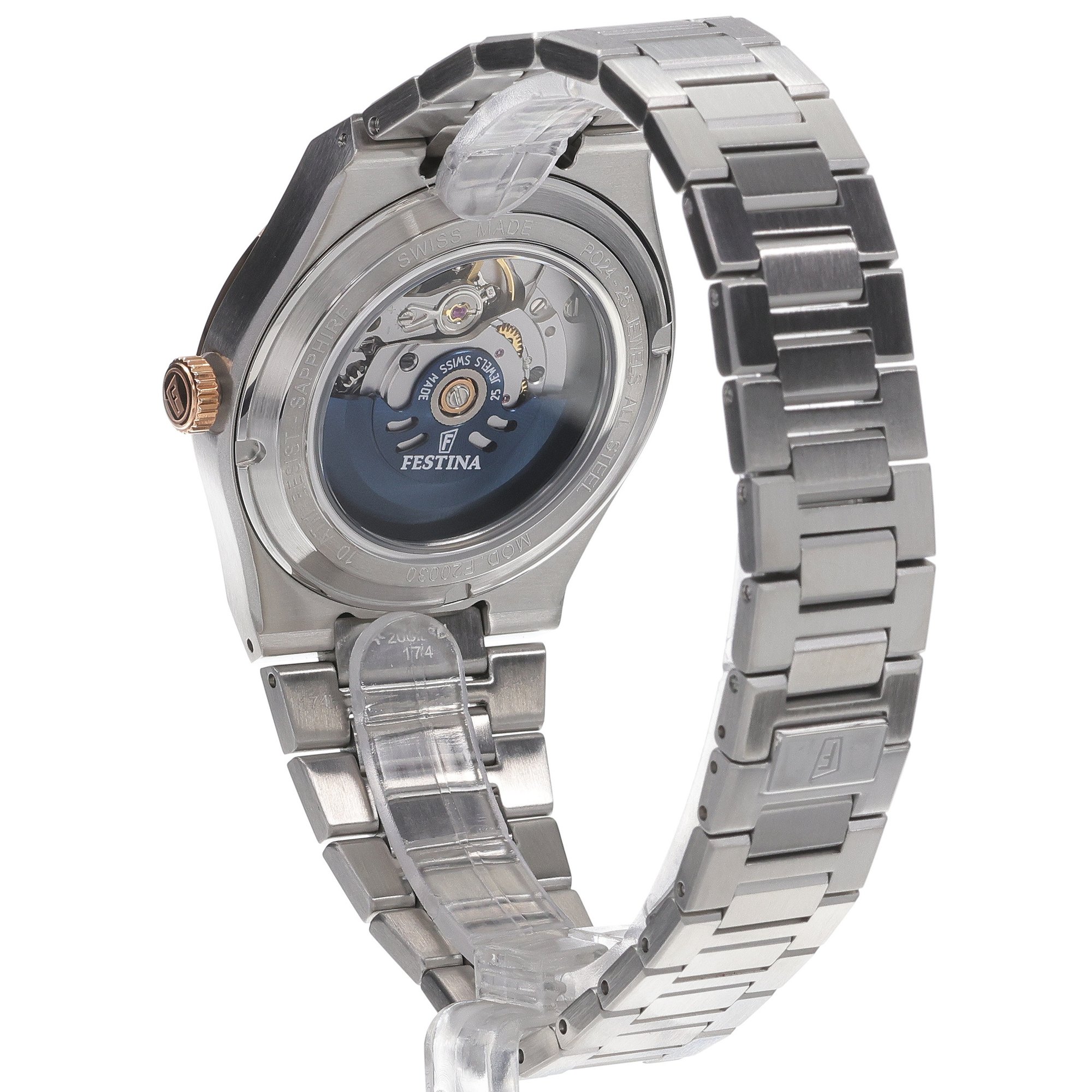 zegarek Festina F20030-1 automatyczny męski Swiss Made Swiss Made