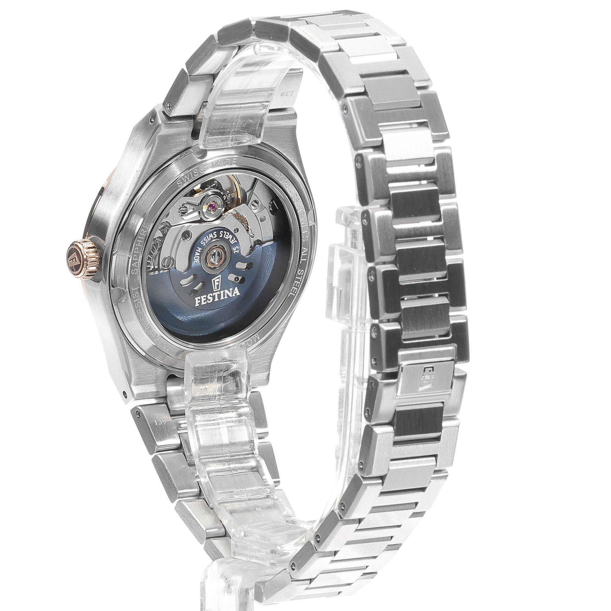 zegarek Festina F20031-2 automatyczny damski Swiss Made Swiss Made - miniatura 4