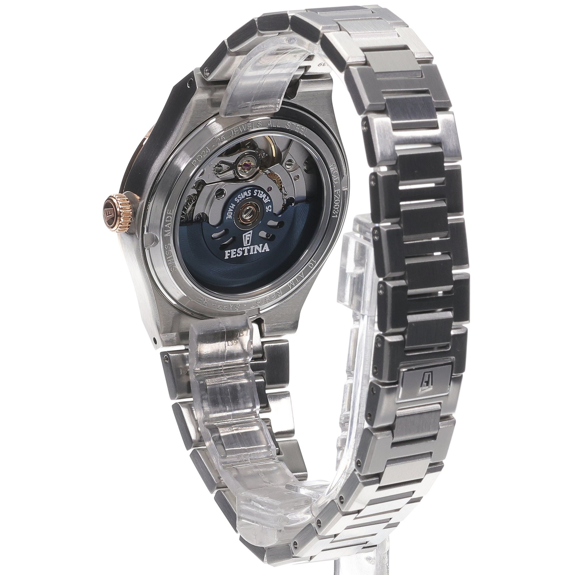 zegarek Festina F20031-3 automatyczny damski Swiss Made Swiss Made