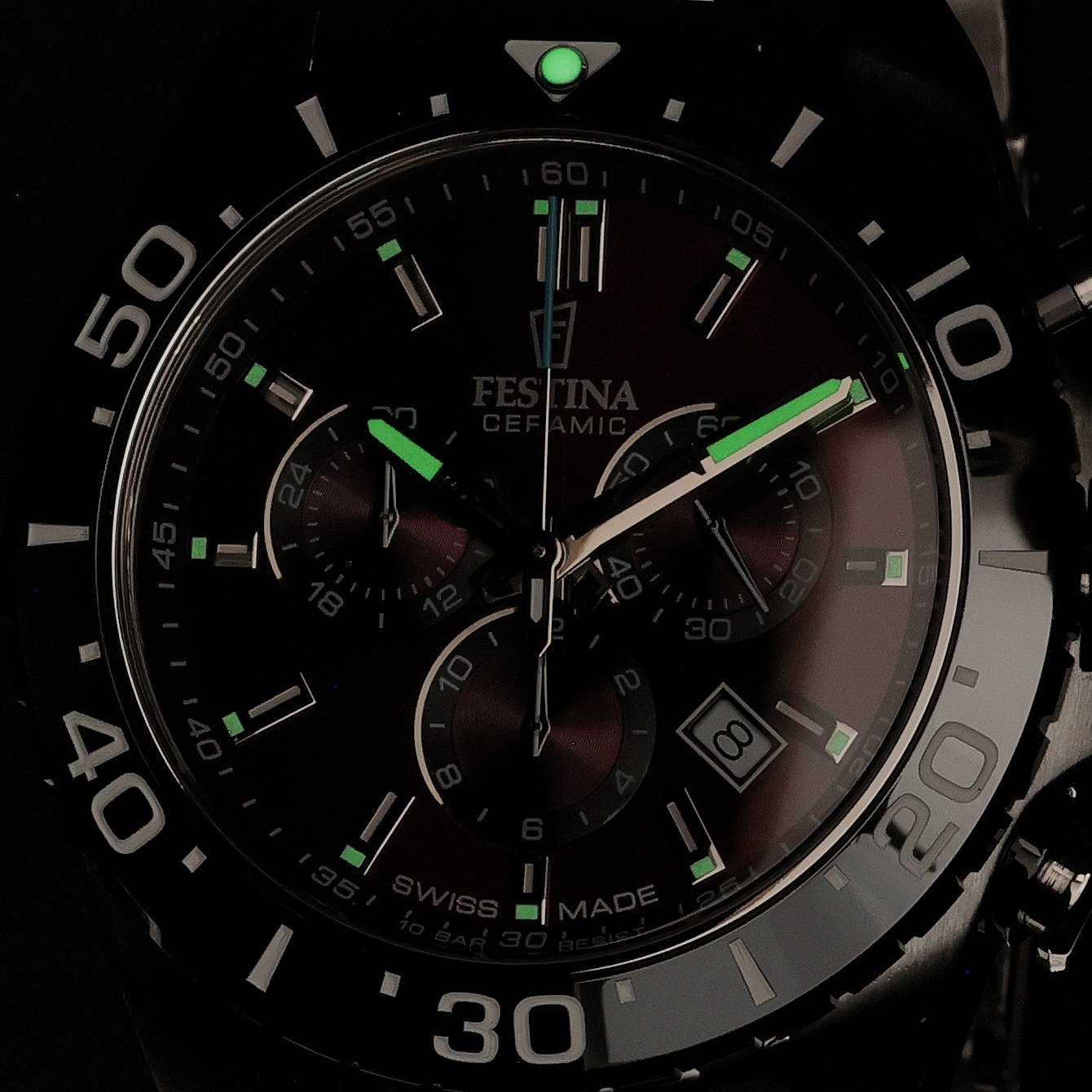 zegarek Festina F20042-5 kwarcowy męski Chronograf Chronograph Diver Ceramic - miniatura 5