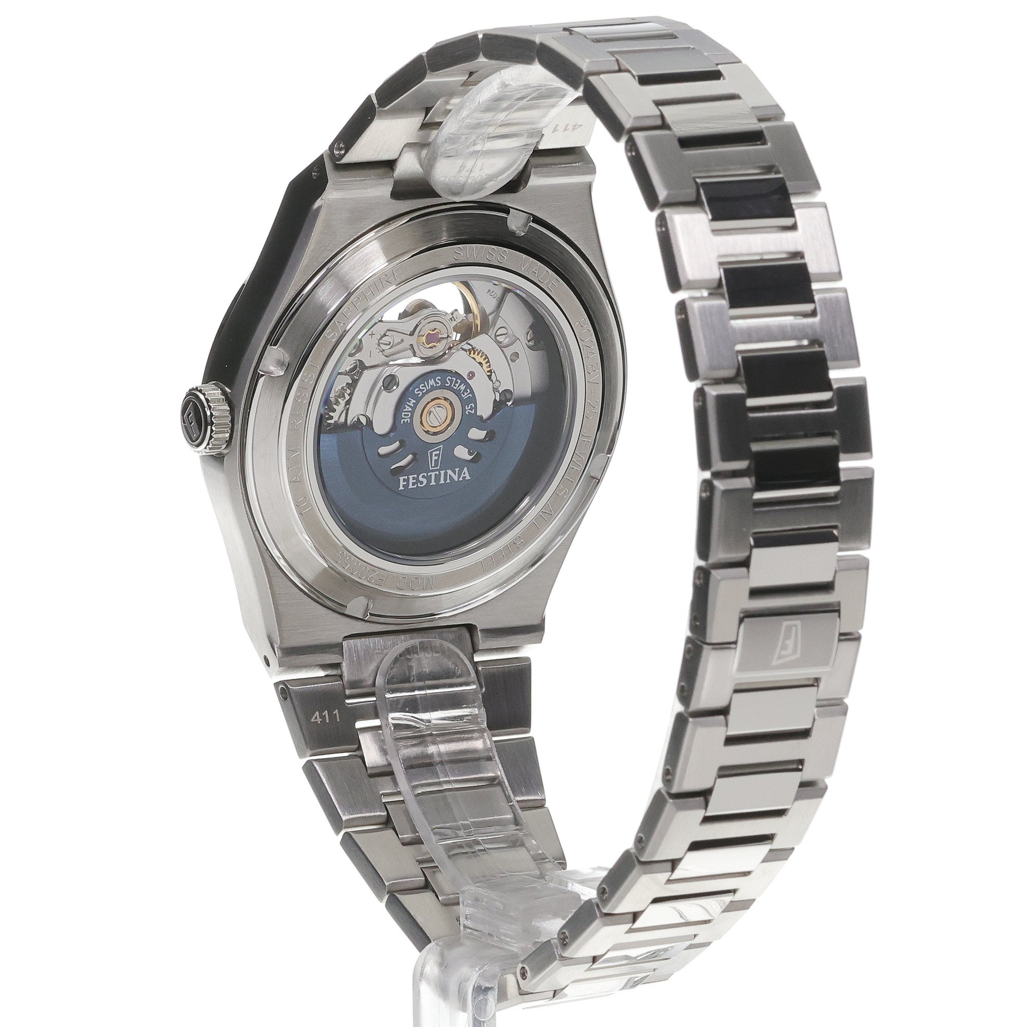 zegarek Festina F20053-4 automatyczny męski Swiss Made Rive Swiss Made Automatic - miniatura 4