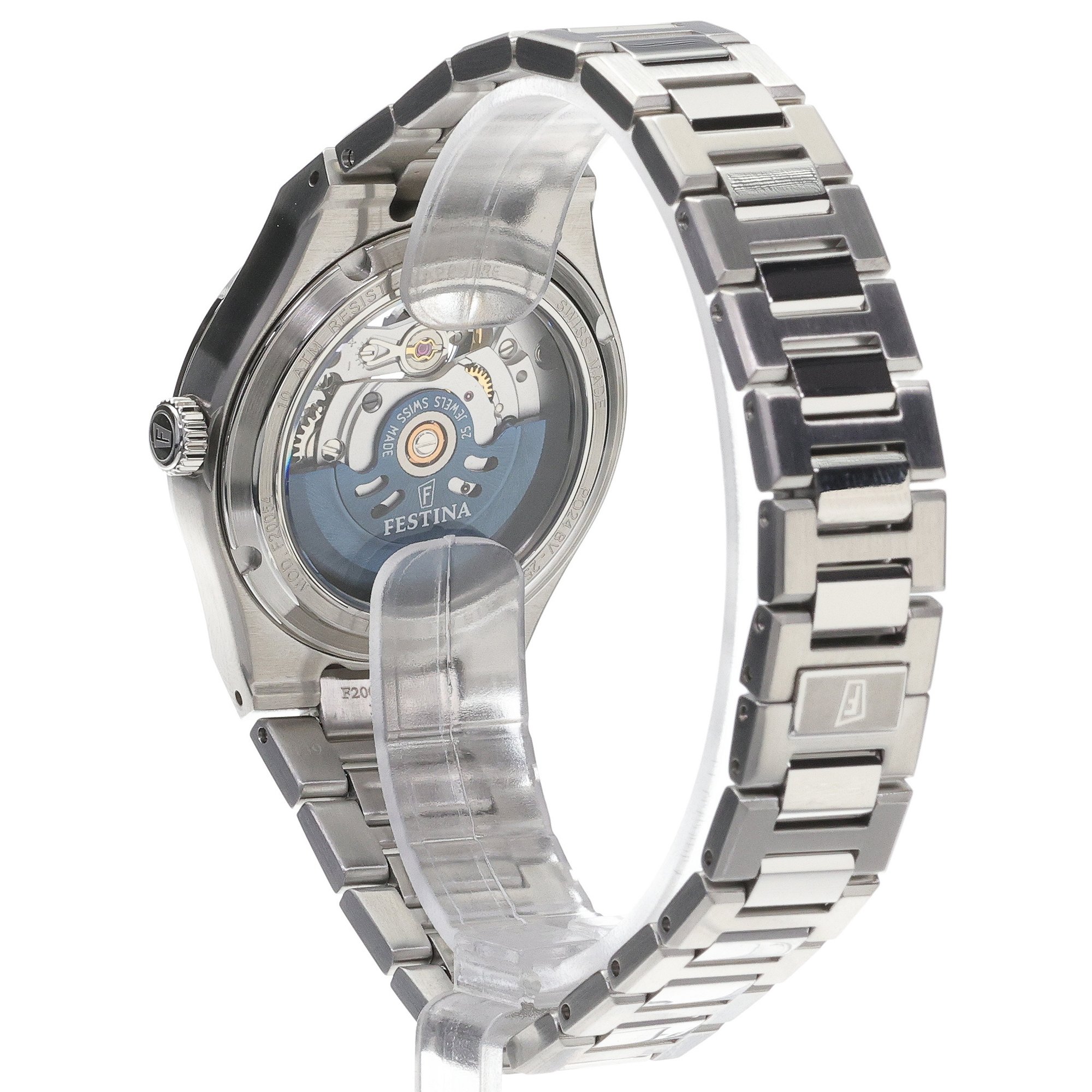 zegarek Festina F20054-4 srebrny Automatic