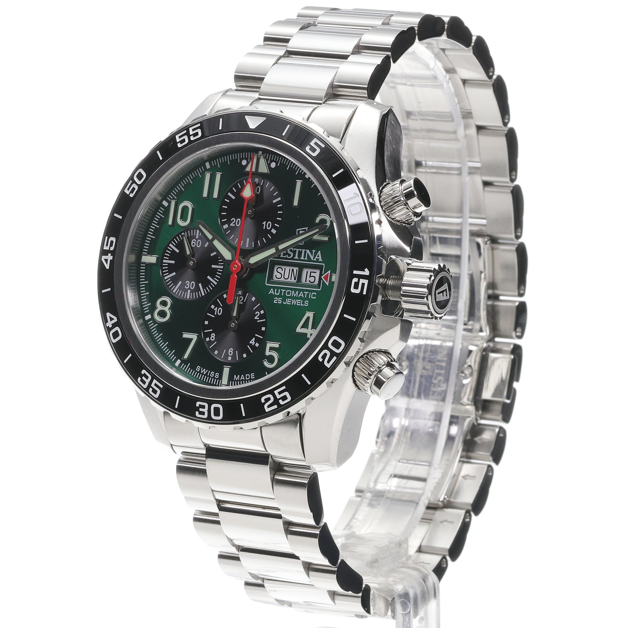 zegarek Festina F20055-2 srebrny Automatic - miniatura 2