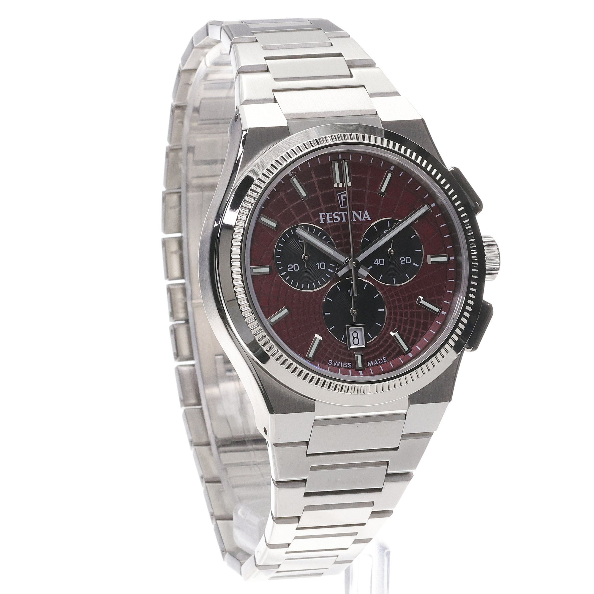 zegarek Festina F20059-5 Rive Collection męski z chronograf Swiss Made
