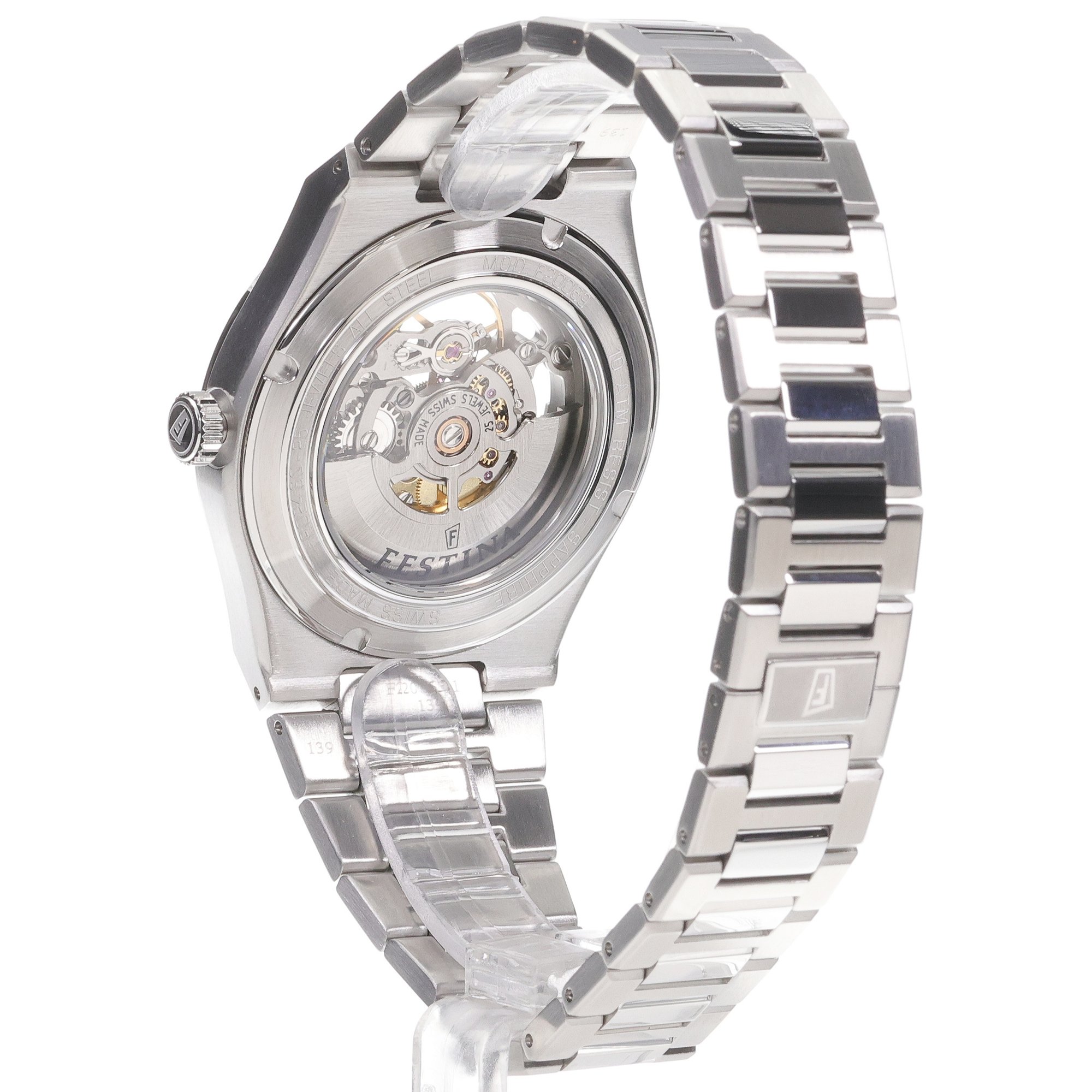 zegarek Festina F20069-1 srebrny Automatic - miniatura 6