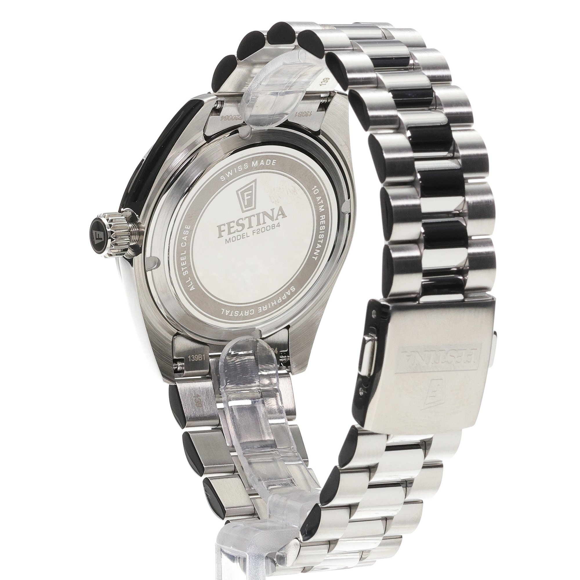 zegarek Festina F20084-A srebrny Swiss Made