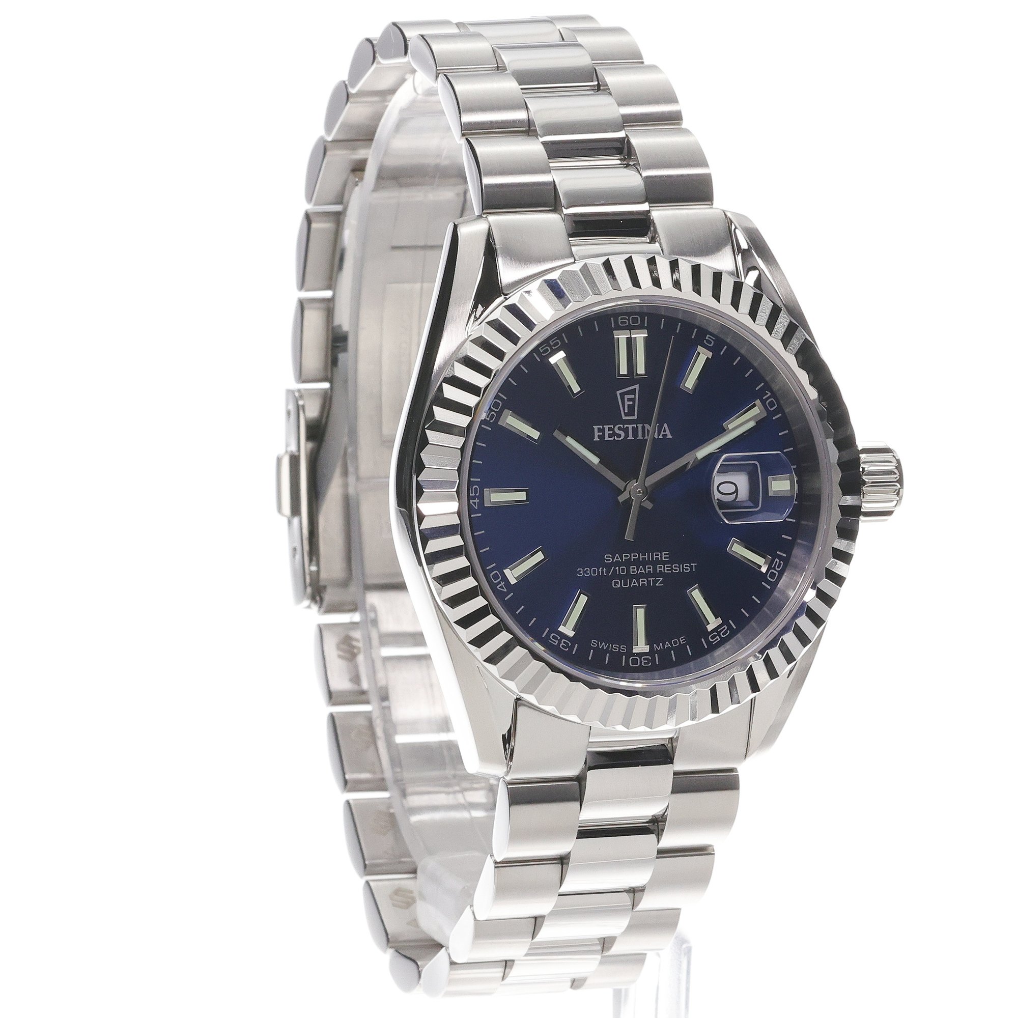zegarek Festina F20084-B srebrny Swiss Made