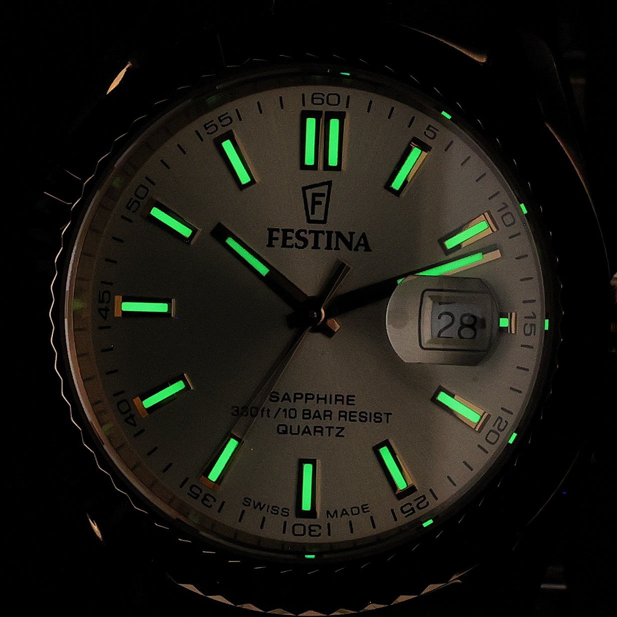 zegarek Festina F20086-A złoty Swiss Made