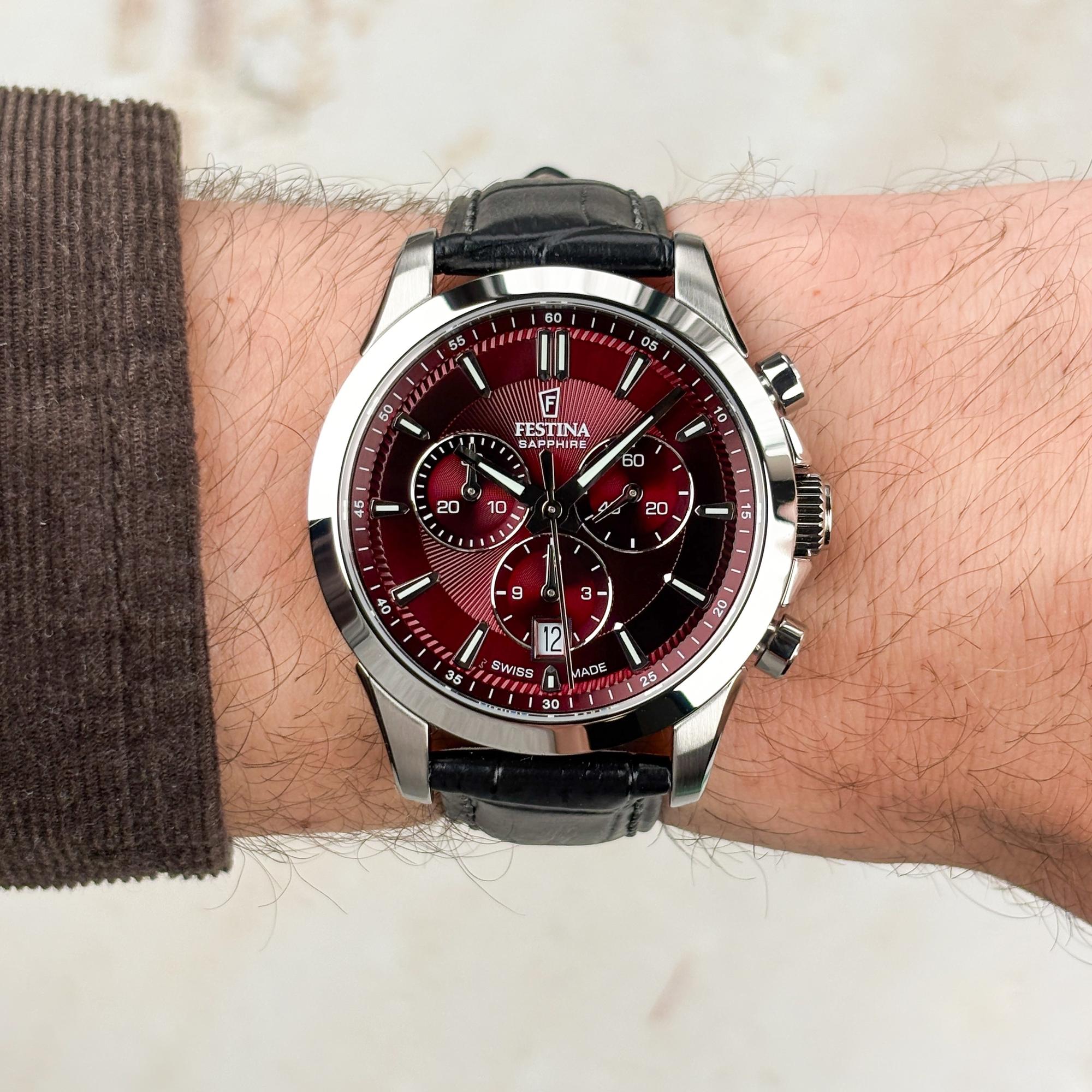 zegarek Festina F20094-6 kwarcowy męski Swiss Made Swiss Made Chrono - miniatura 6