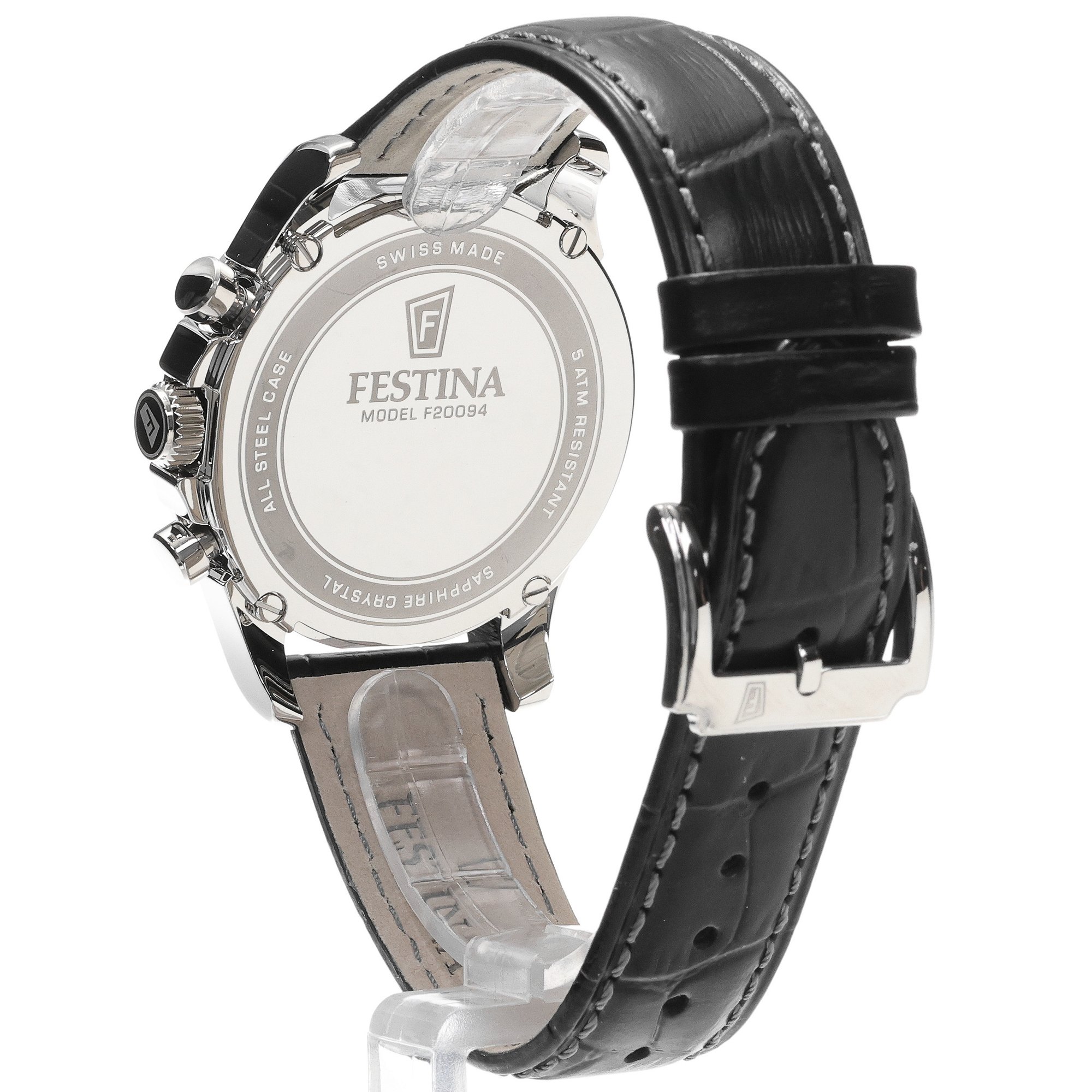 zegarek Festina F20094-6 Swiss Made Chrono męski z chronograf Swiss Made - miniatura 4
