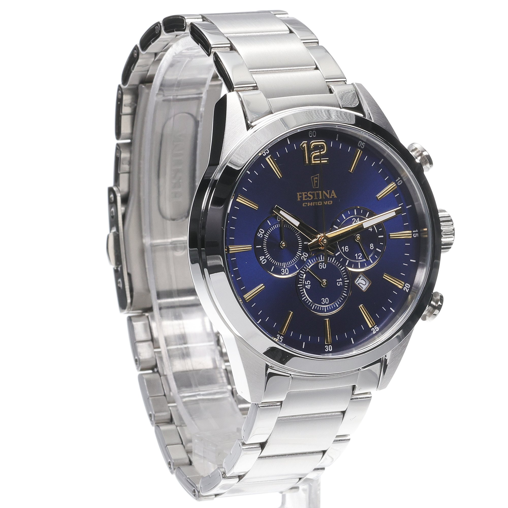 zegarek Festina F20343-2 Timeless Chronograph męski z chronograf Chronograf - miniatura 3