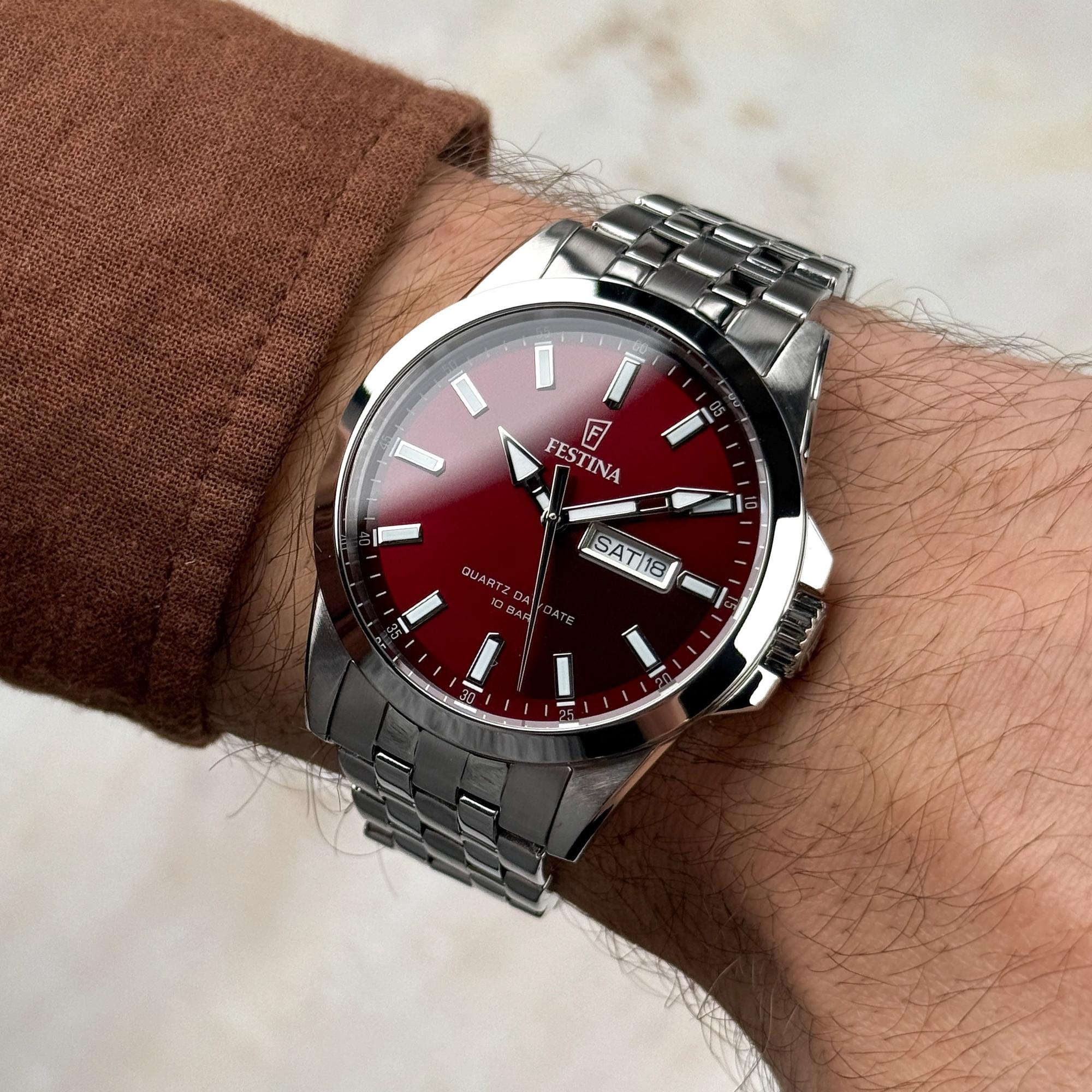 zegarek Festina F20357-G kwarcowy męski Classic - miniatura 6