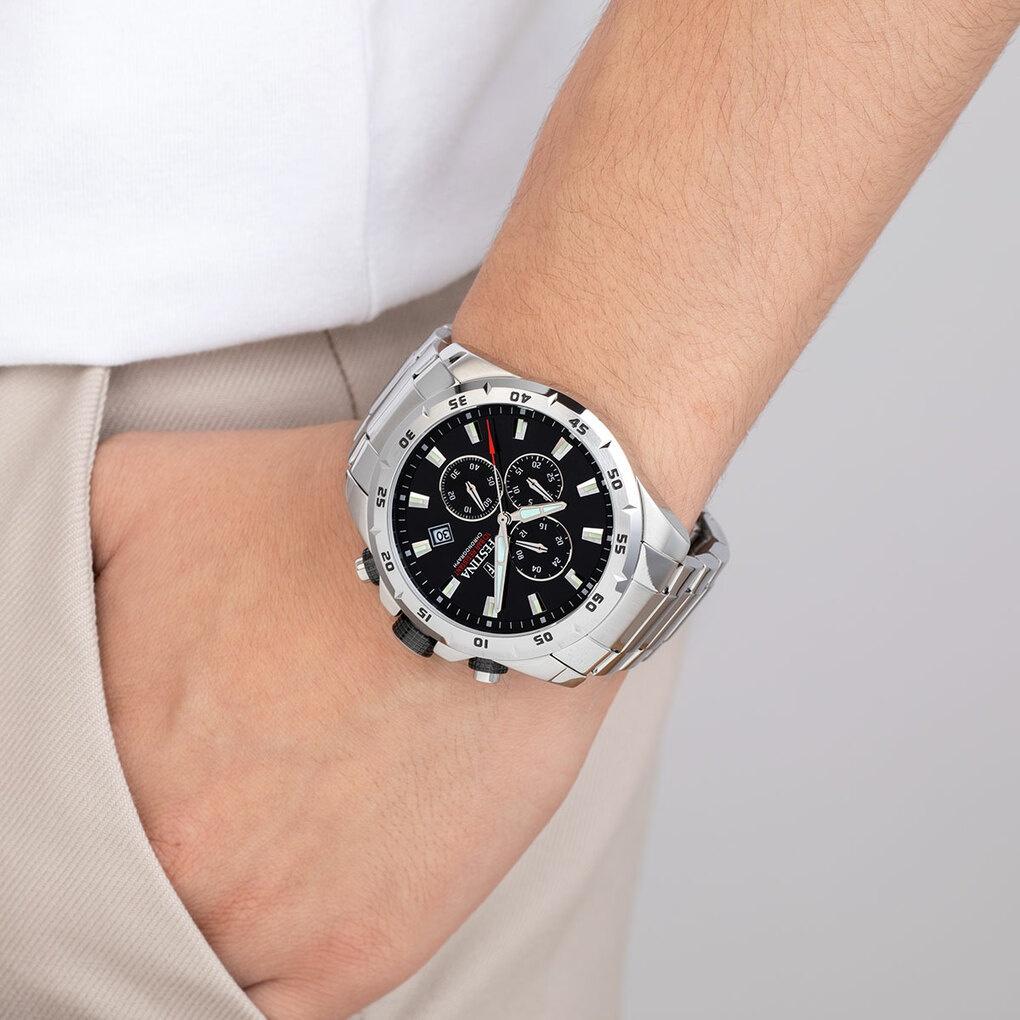 zegarek Festina F20463-4 srebrny Chronograf