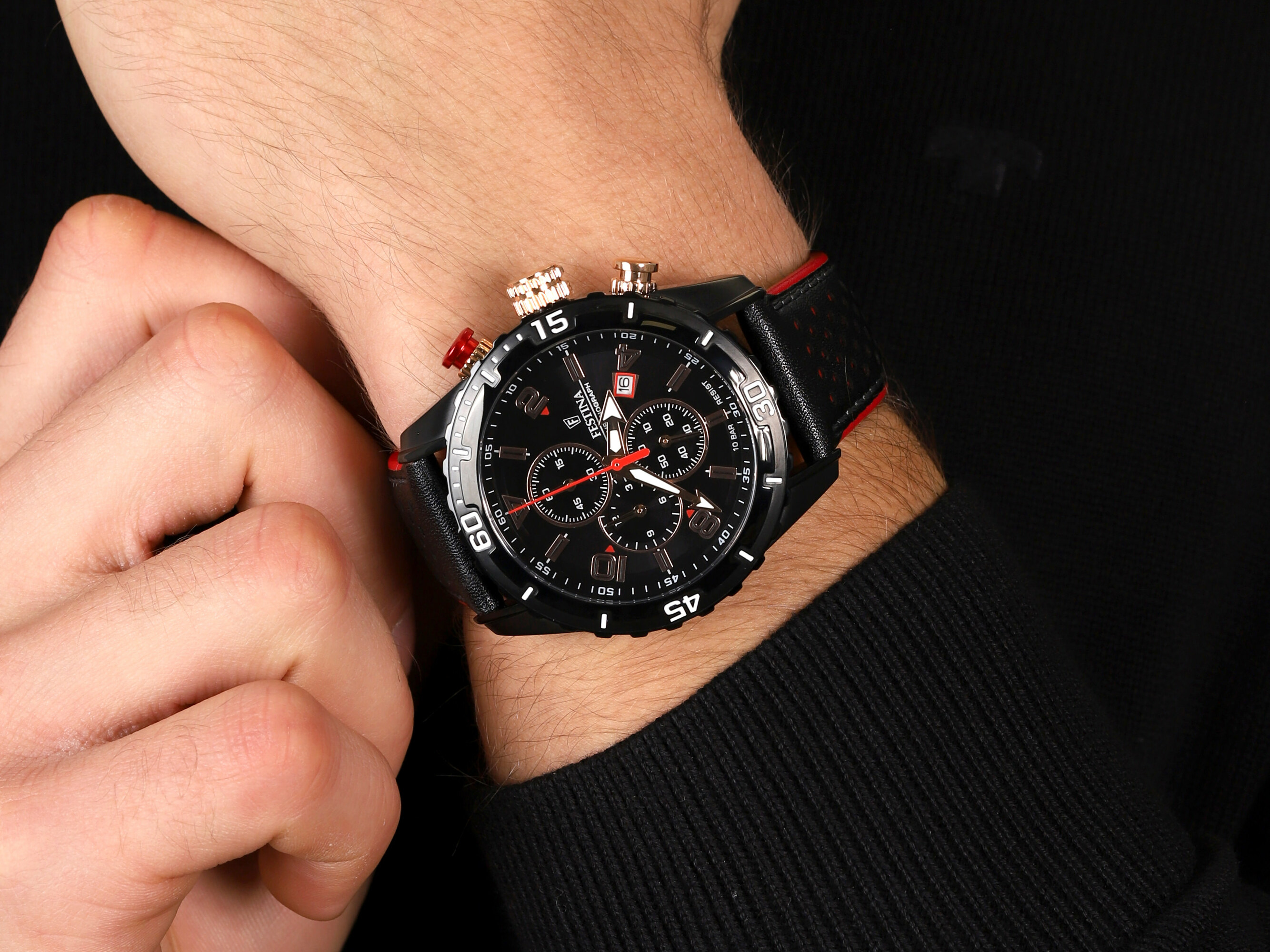 zegarek Festina F20519-4 Chrono Sport męski z chronograf Chronograf - miniatura 2