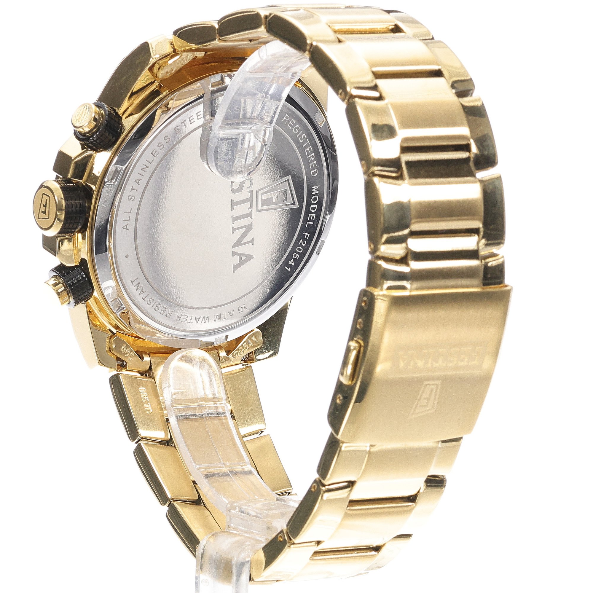 zegarek Festina F20541-2 złoty Chronograf - miniatura 4