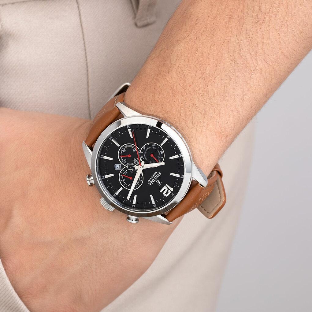 zegarek Festina F20542-6 Timeless Chronograph męski z chronograf Timeless Chronograph - miniatura 3