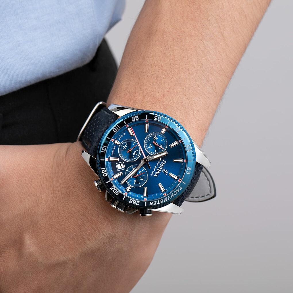 zegarek Festina F20561-3 Timeless Chronograph męski z tachometr Timeless Chronograph - miniatura 3